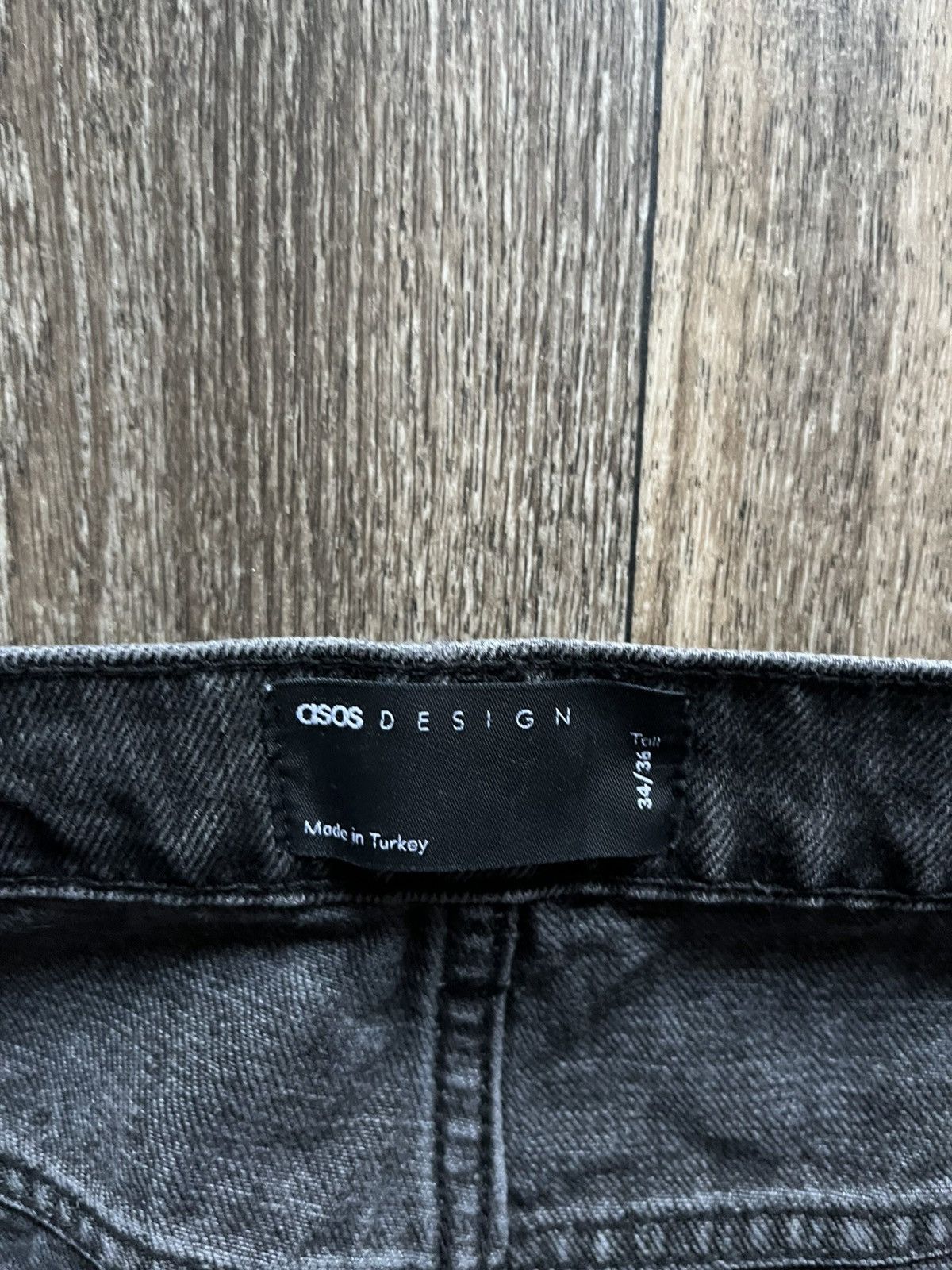 Asos ASOS Faded Black Jeans Size US 30 / EU 46 - 3 Thumbnail