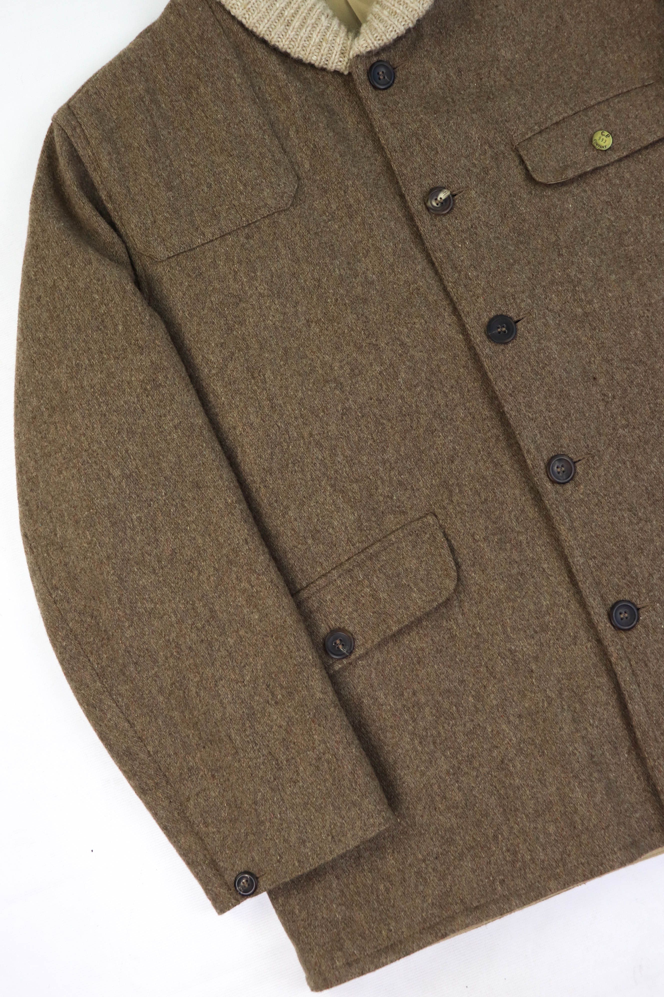 C.P. Company C.P. Company Massimo Osti 90s Vintage 1993 Wool Hunting Coat Size US L / EU 52-54 / 3 - 5 Thumbnail