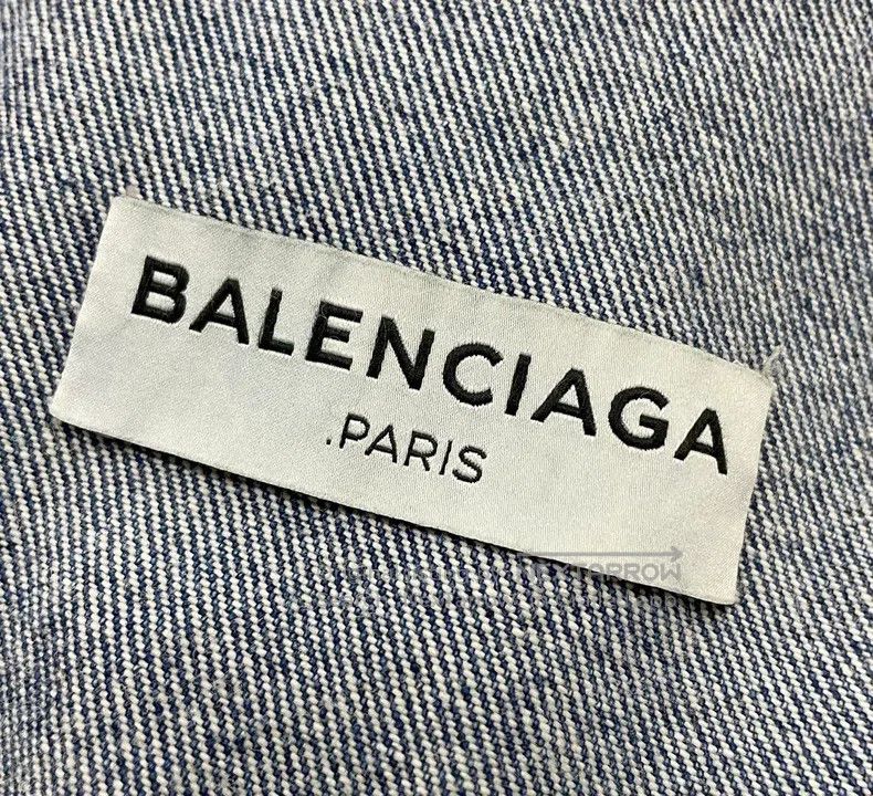 Balenciaga Balenciaga Blue Denim Jacket Size XS / US 0-2 / IT 36-38 - 5 Thumbnail