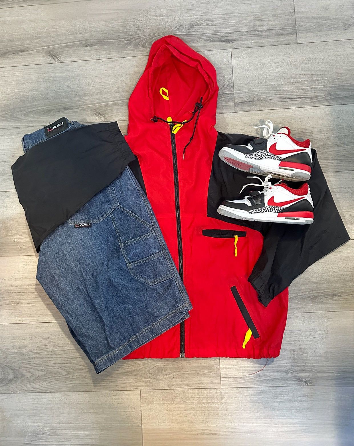 Marlboro 90s Marlboro Adventure Team Red Black Retro Windbreaker Size US L / EU 52-54 / 3 - 6 Thumbnail