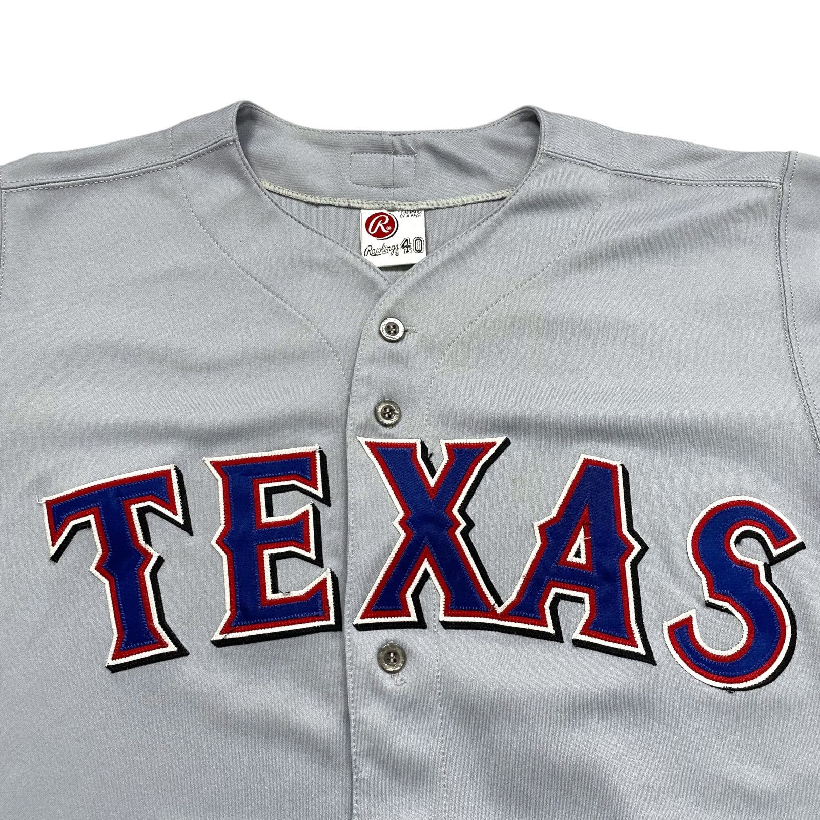 MLB VTG 90s TEXAS RANGERS RAWLINGS AUTHENTIC COLLECTION JERSEY40 Size US L / EU 52-54 / 3 - 2 Thumbnail