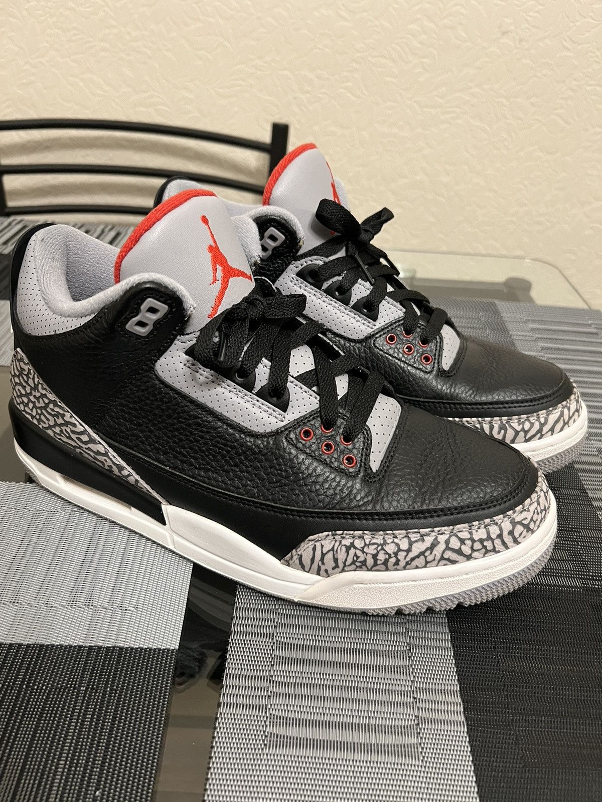 Jordan Brand × Nike Jordan 3 black cement(2018) Size US 10 / EU 43 - 1 Thumbnail