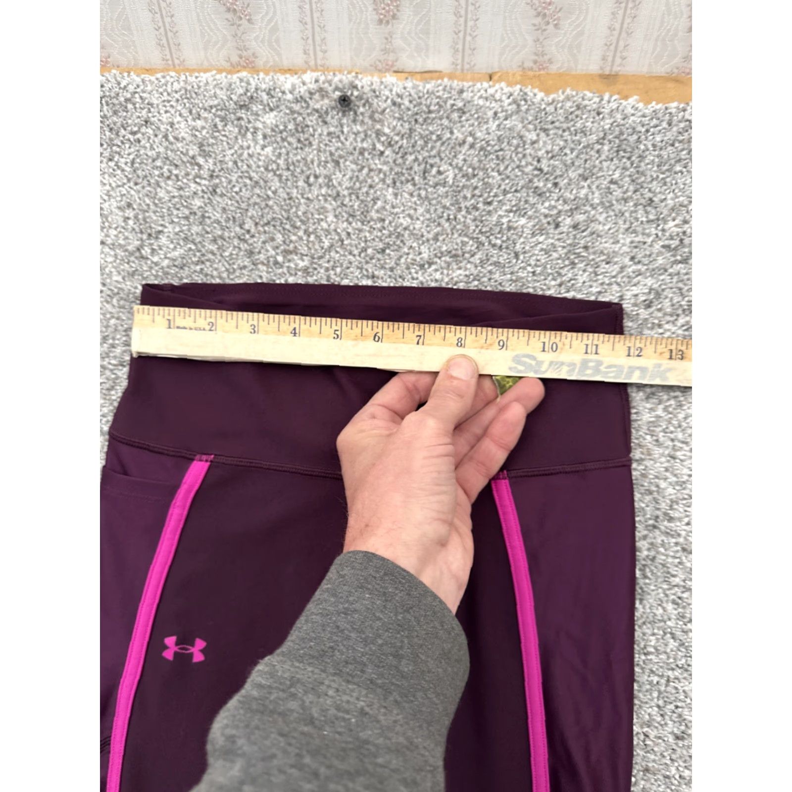 Under Armour VINTAGE Under Armour Compression Leggings Womens S Heat Gear Athleisure Retro Y2K Leggings Skinny Purple Womens Size 28" / US 6 / IT 42 - 3 Thumbnail