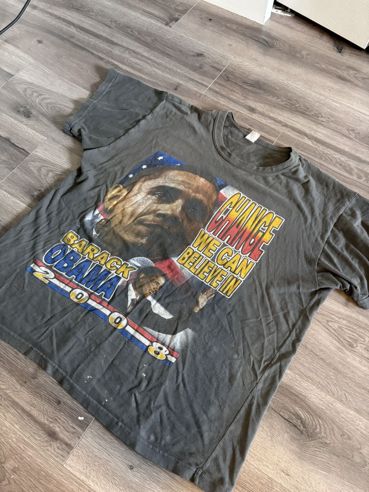 Vintage Vintage Barack Obama 2008 Graphic Tee Size US L / EU 52-54 / 3 - 2 Thumbnail