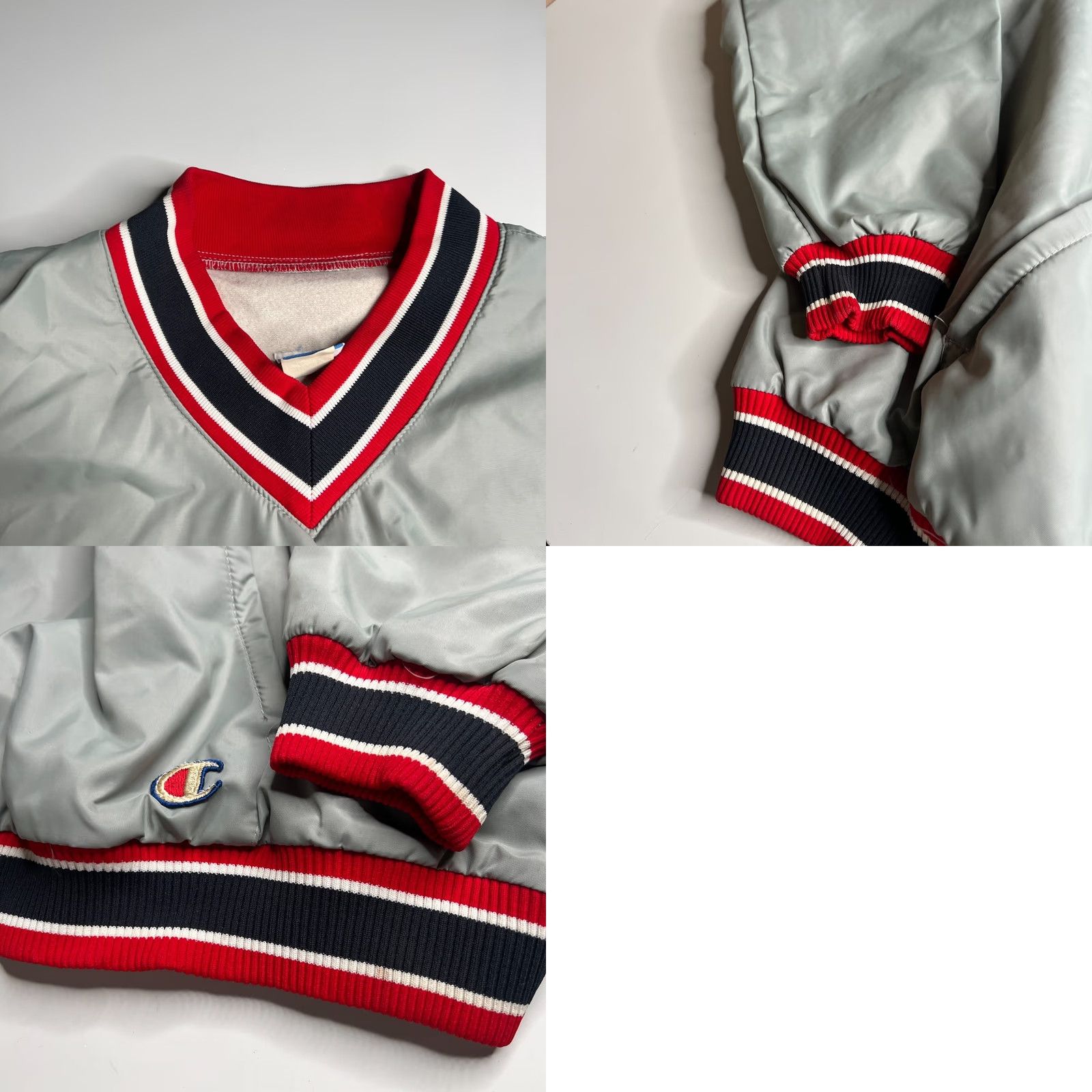 Champion VINTAGE Champion Panthers Staff Pullover Jacket XL Gray Nylon Size US XL / EU 56 / 4 - 9 Thumbnail