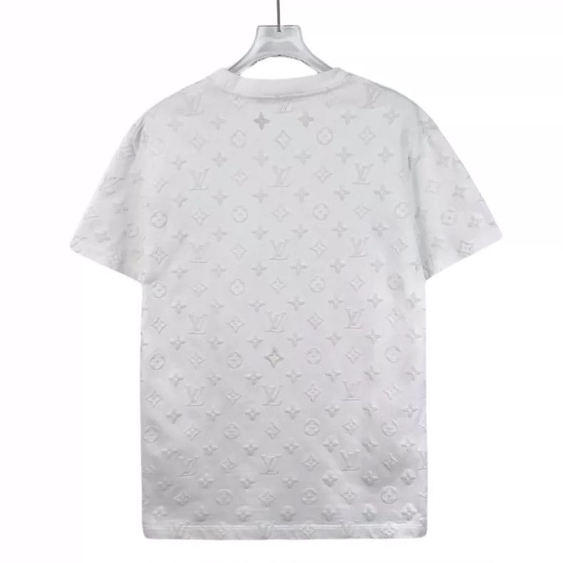 Louis Vuitton Louis Vuitton White logo embossed cotton short sleeves with Size US XS / EU 42 / 0 - 2 Thumbnail