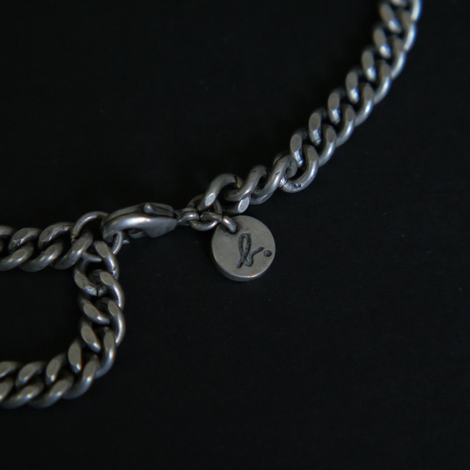 agnes b. Agnès b. cuban link with pendant Size ONE SIZE - 3 Thumbnail