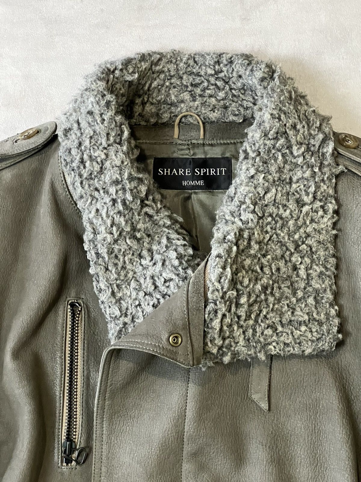 Japanese Brand × Share Spirit Homme Share spirit leather jacket Size US S / EU 44-46 / 1 - 2 Thumbnail