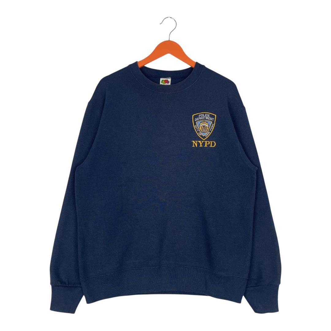 Fruit Of The Loom Vintage Fruit Of The Loom Inspired NYPD Sweatshirt Size US M / EU 48-50 / 2 - 1 Thumbnail