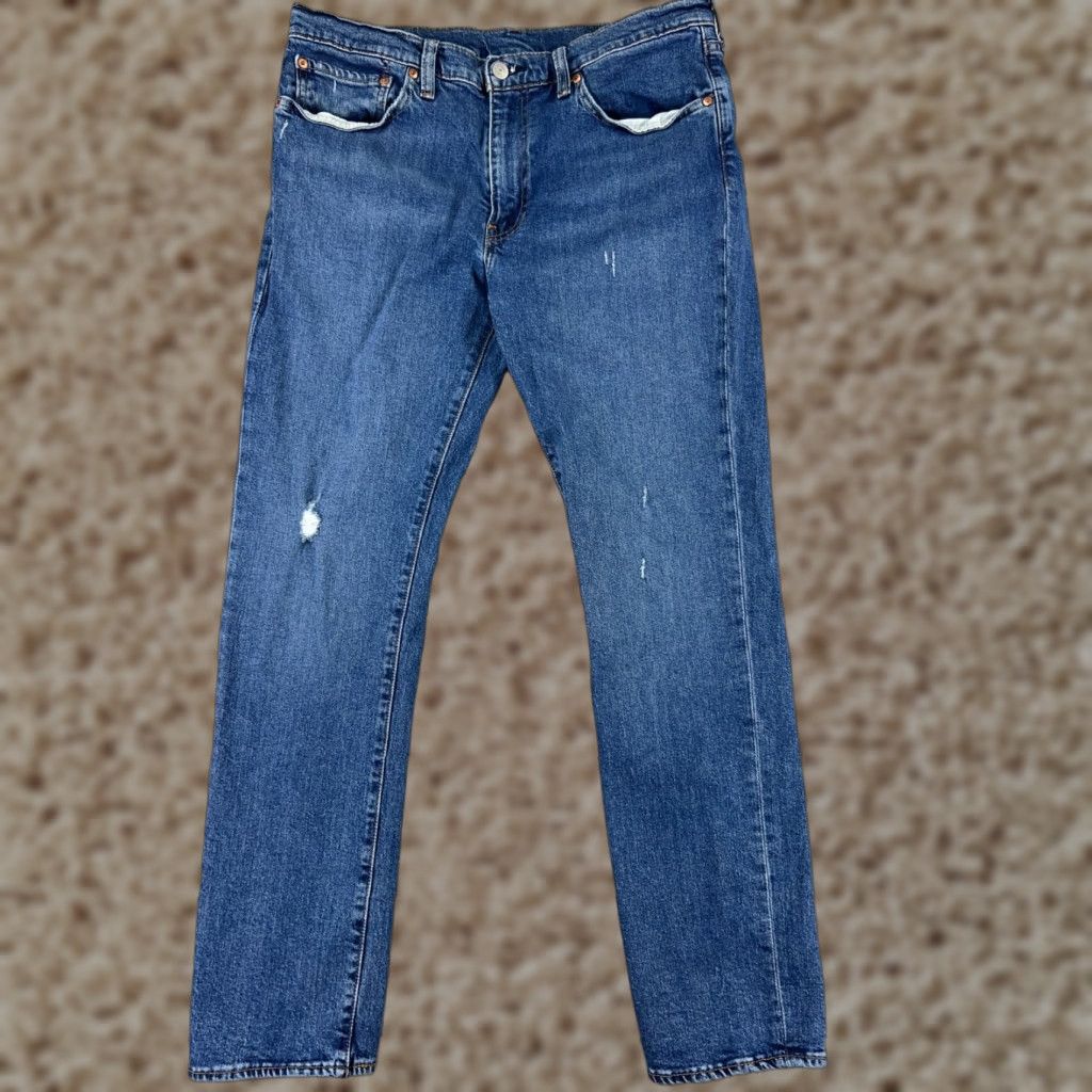 Levi's Levis 511 Jeans Adult 36 Blue Denim Cotton Blend Premium 34x30 Regular Style Straight 5-Pocket Design Mens Cotton Size US 36 / EU 52 - 1 Thumbnail