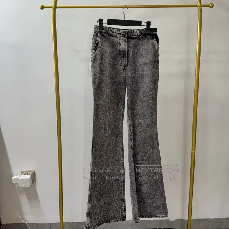 Fendi Fendi Grey Vintage Distressed Mid-waist Flare Jeans Size 25" / US 0 / IT 36 - 1 Thumbnail