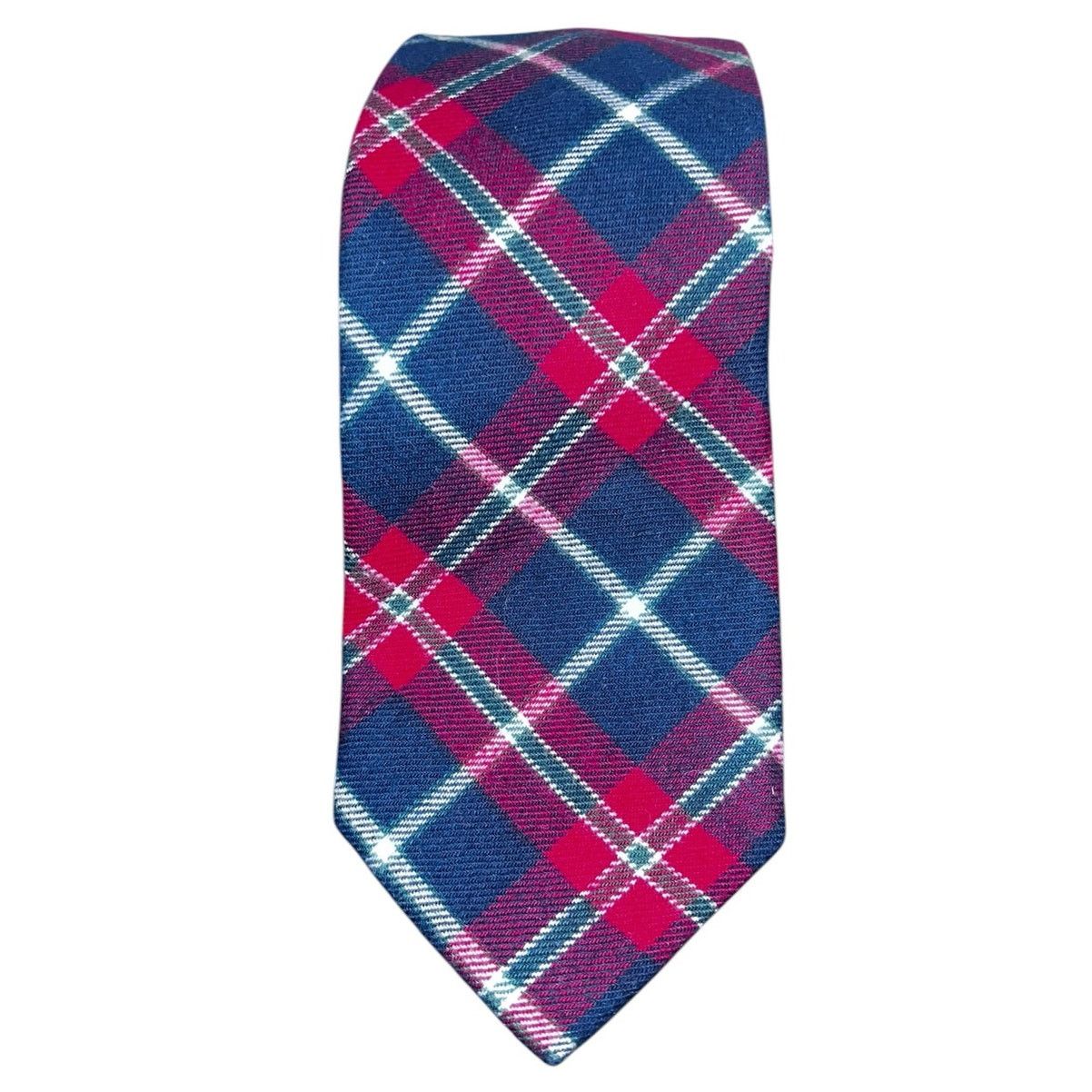 Nautica Nautica Men Tie Navy Red Green Plaid 100% Cotton Classic Size ONE SIZE - 1 Thumbnail