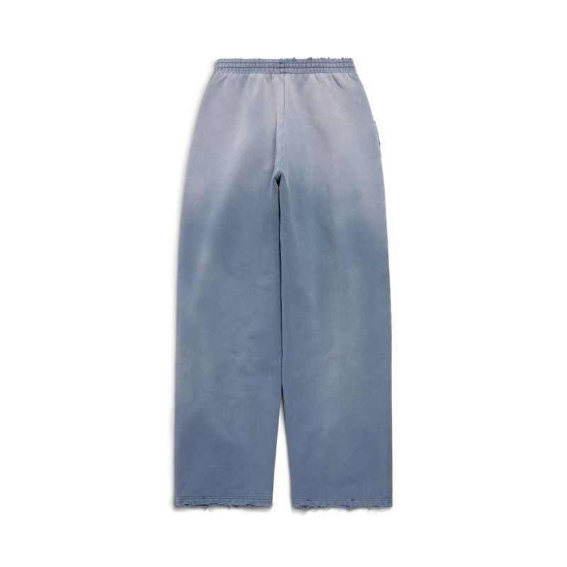 Balenciaga o1bcso1str1025 SNBN Baggy Sweatpants & Joggers in Blue Size US 28 / EU 44 - 2 Thumbnail