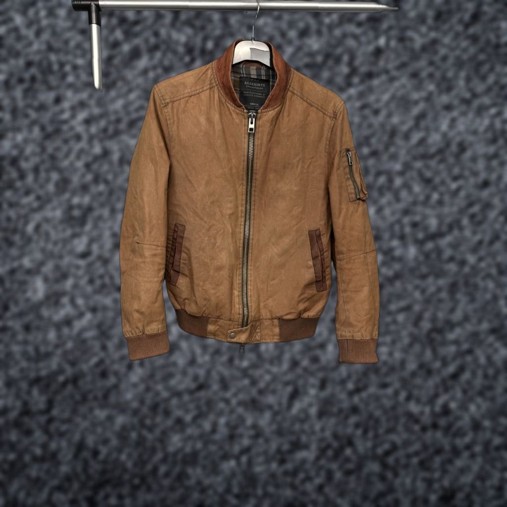 Allsaints AllSaints Kensai Bomber Jacket Mens S Brown Zip Zipper Jacket Brand: AllSaints, Style: Bomber Jacket, Type: Jacket, Department: Men Size US S / EU 44-46 / 1 - 1 Thumbnail