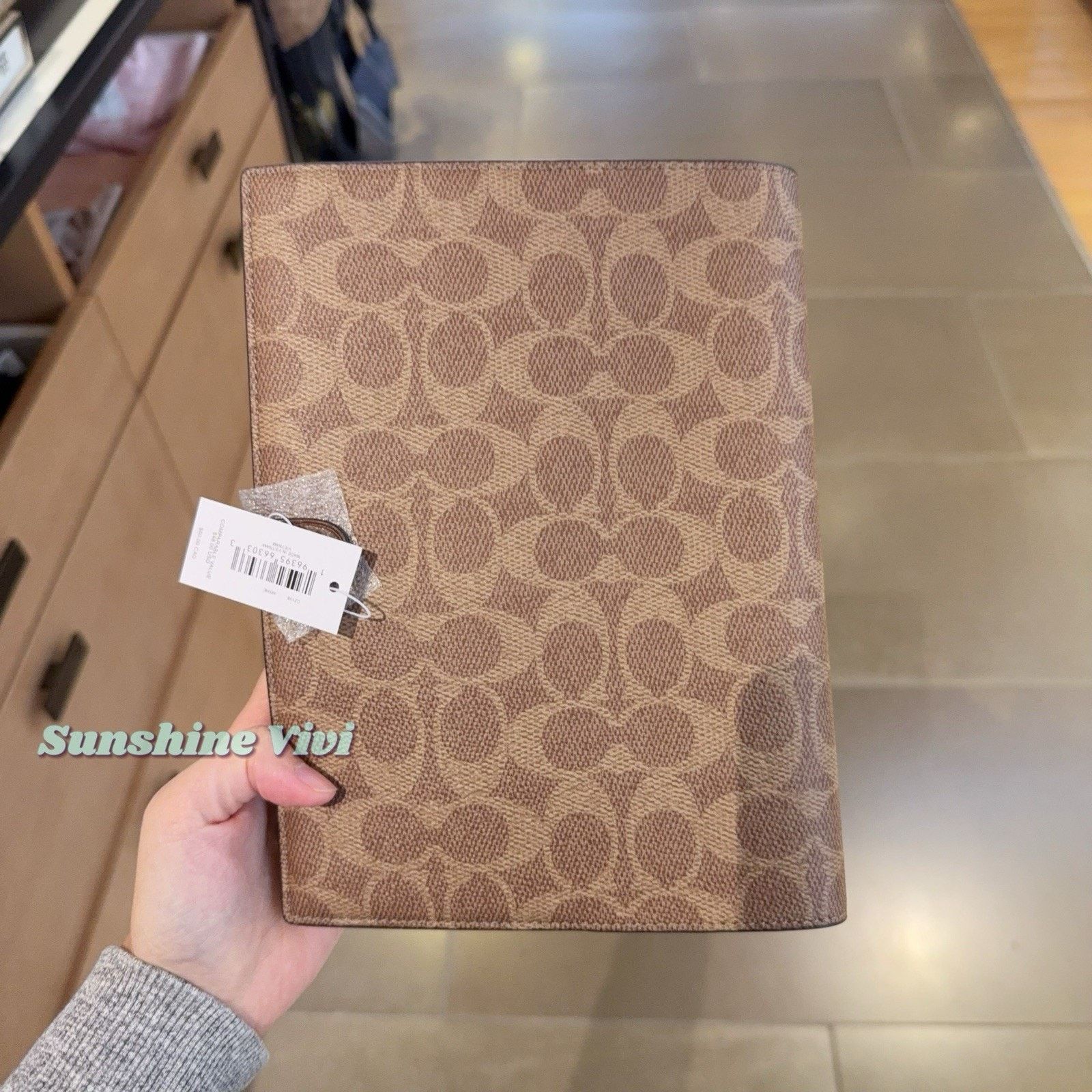 Coach NWT Coach Snap Notebook cz198 Gold/Tan/Brown Size ONE SIZE - 4 Thumbnail