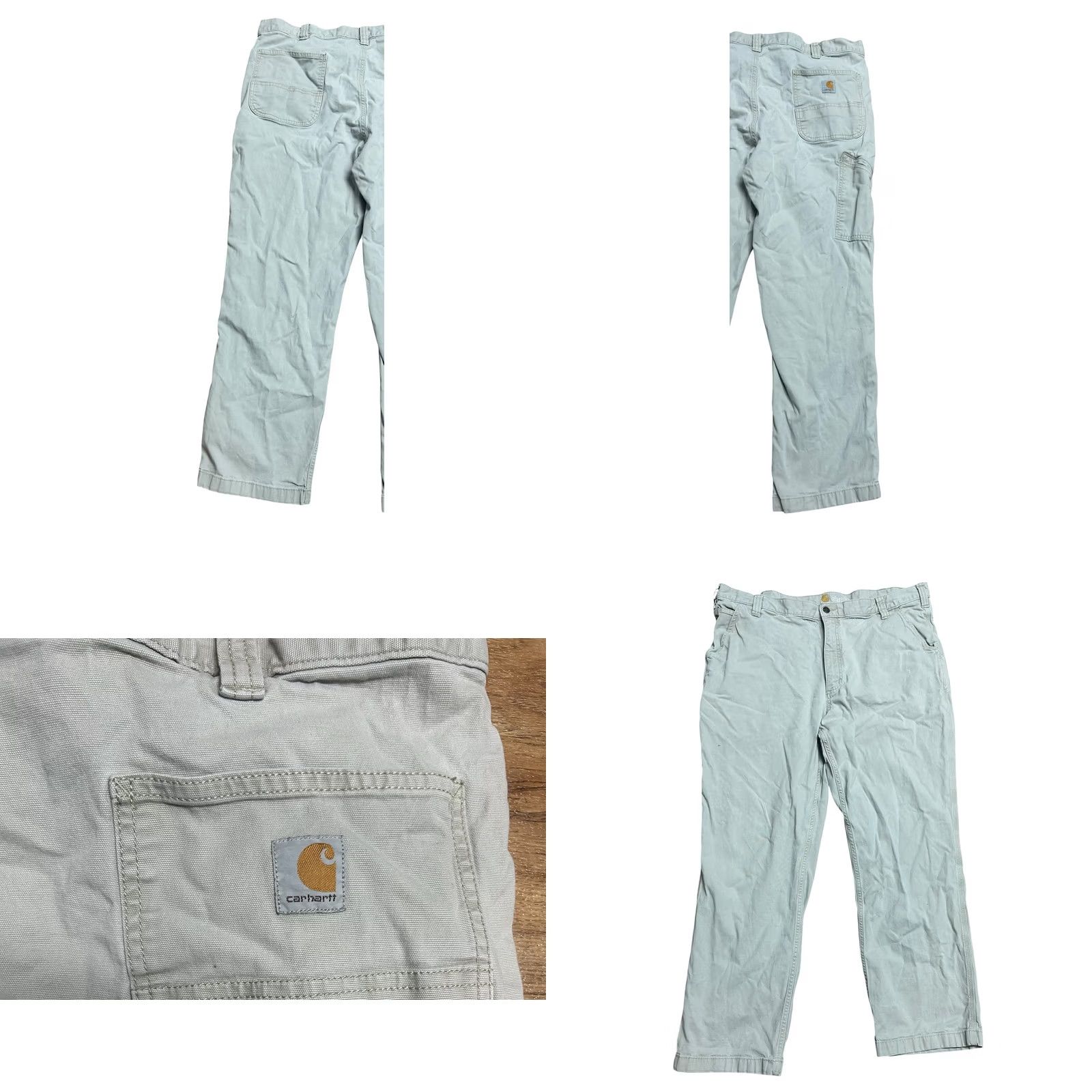 Carhartt VINTAGE Carhartt Force Relaxed Fit Ripstop Mens 42x32 Cargo Work Pants Brown Khaki Size US 42 / EU 58 - 8 Thumbnail