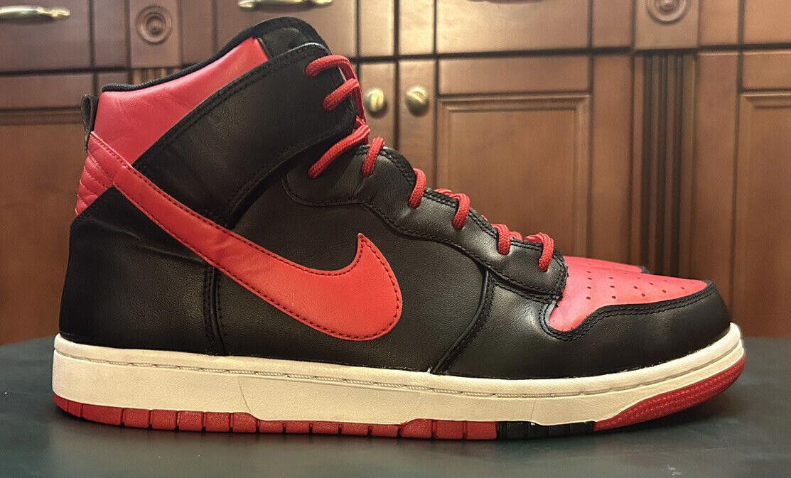 Nike Nike Men's Dunk High CMFT Black Red White 705434-600 - Sz 10 Size US 10 / EU 43 - 1 Thumbnail