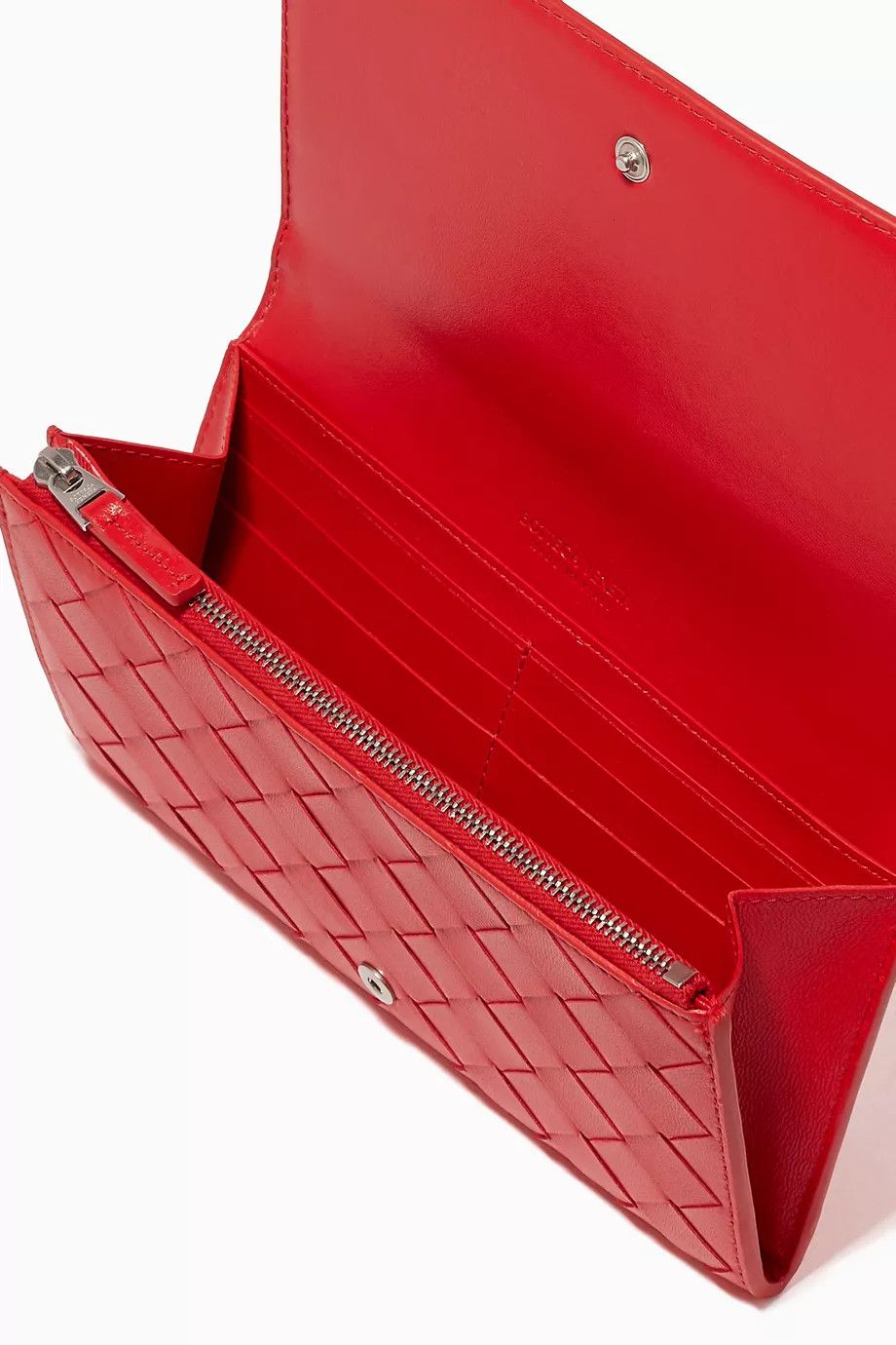 Bottega Veneta o1n1vont1224 Size: OS / Flap Wallet in Red Size ONE SIZE - 3 Thumbnail