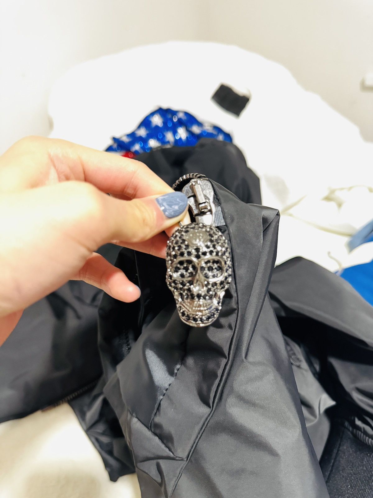 Philipp Plein Philipp Plein Skull Bomber Size S / US 4 / IT 40 - 3 Thumbnail