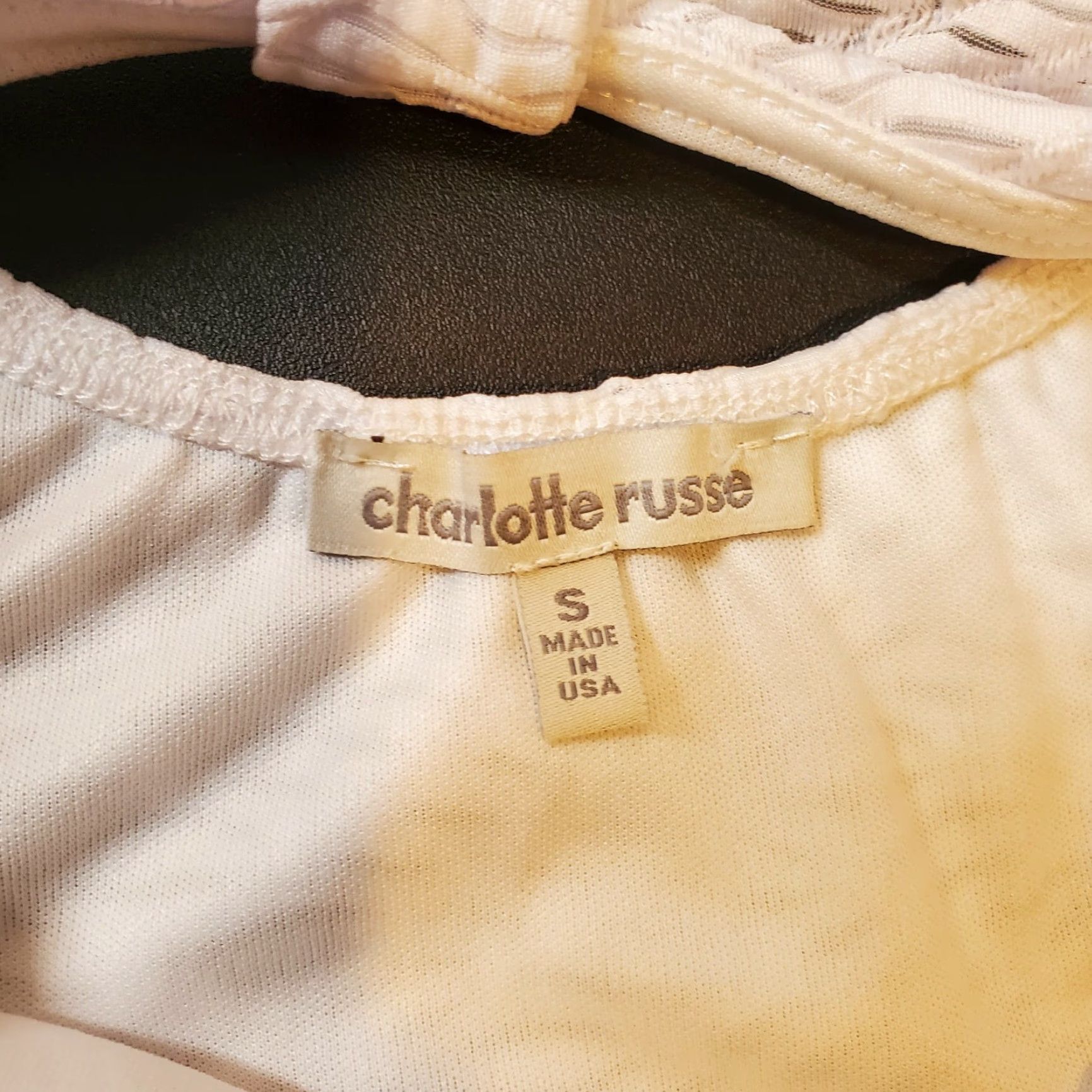 Vintage Charlotte Russe Womens Sleeveless Laced White Dress Back Cut Out Size S Size S / US 4 / IT 40 - 5 Thumbnail