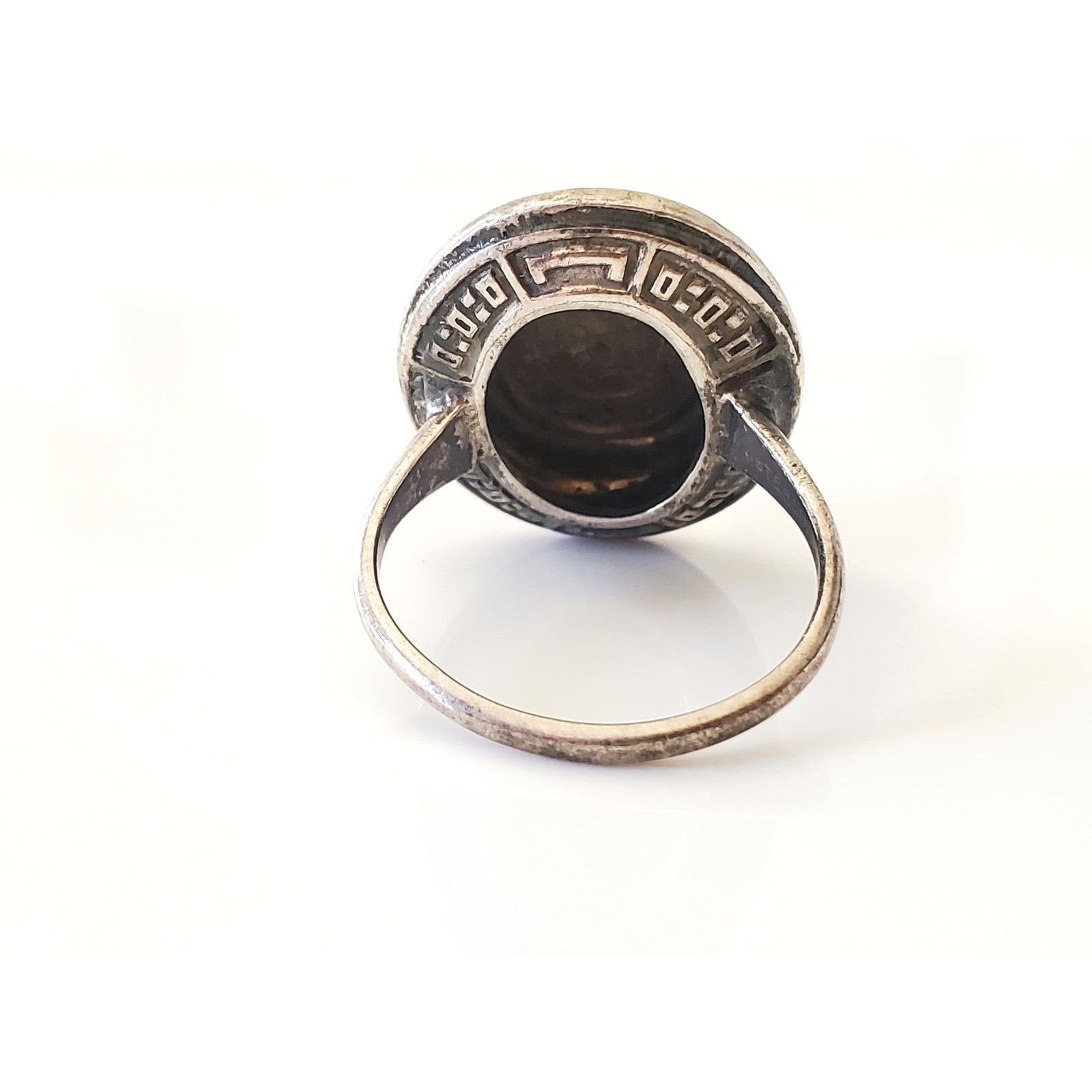 Other Vintage Sterling Silver Marcasite Ring Size ONE SIZE - 4 Thumbnail