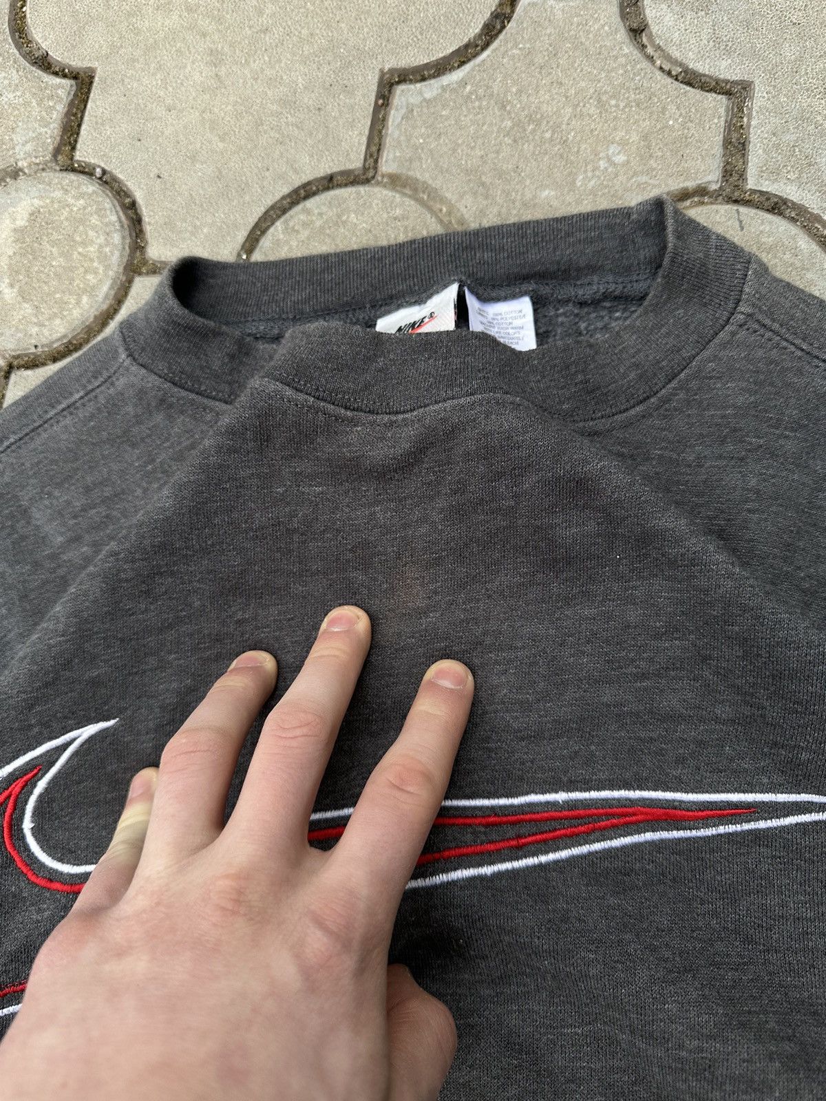 Nike × Vintage Vintage Nike Center Swoosh Big Logo Sweatshirt USA Size US M / EU 48-50 / 2 - 4 Thumbnail