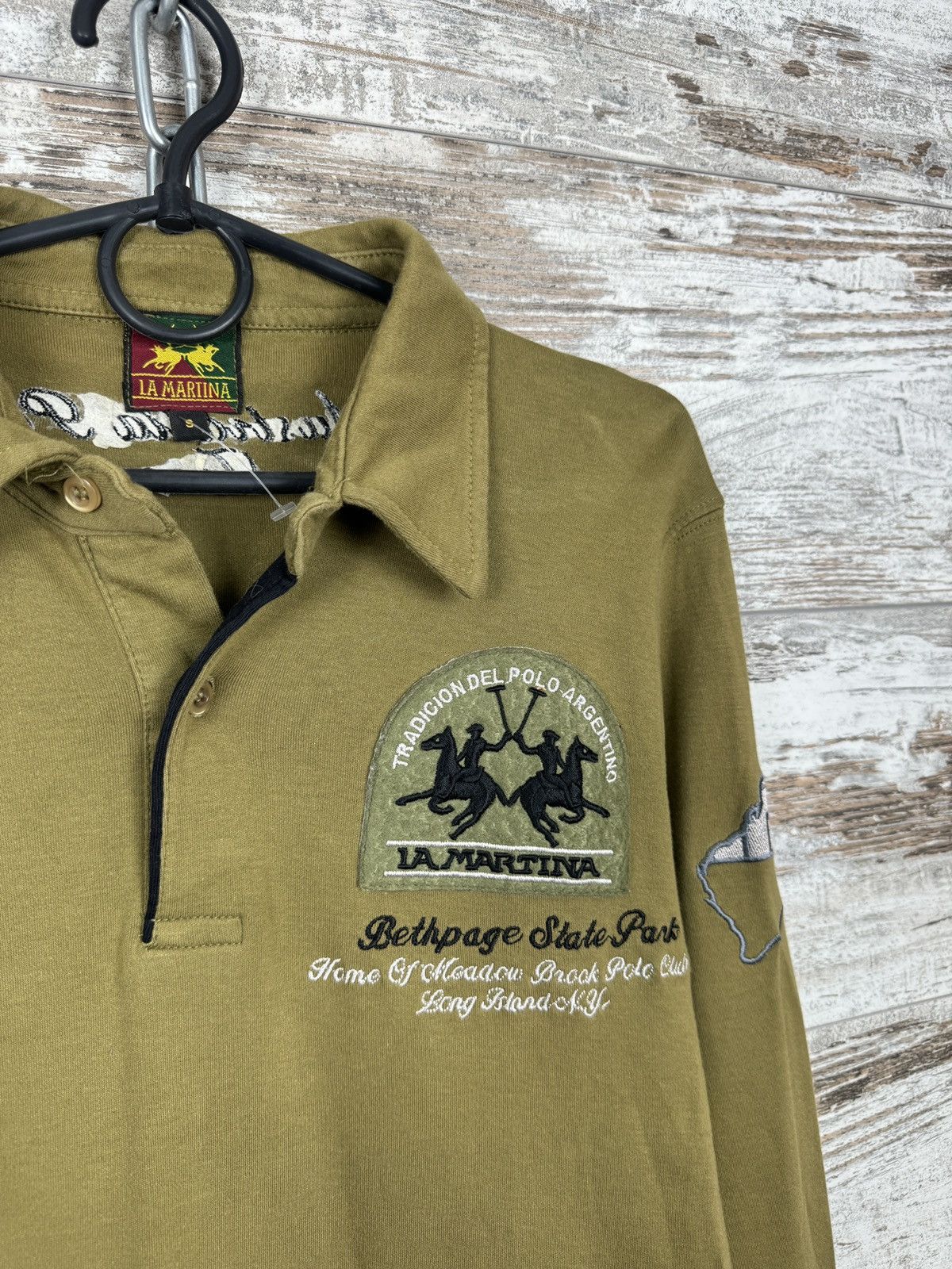 La Martina Mens Vintage La Martina longsleeve T-shirt tee Size US S / EU 44-46 / 1 - 7 Thumbnail