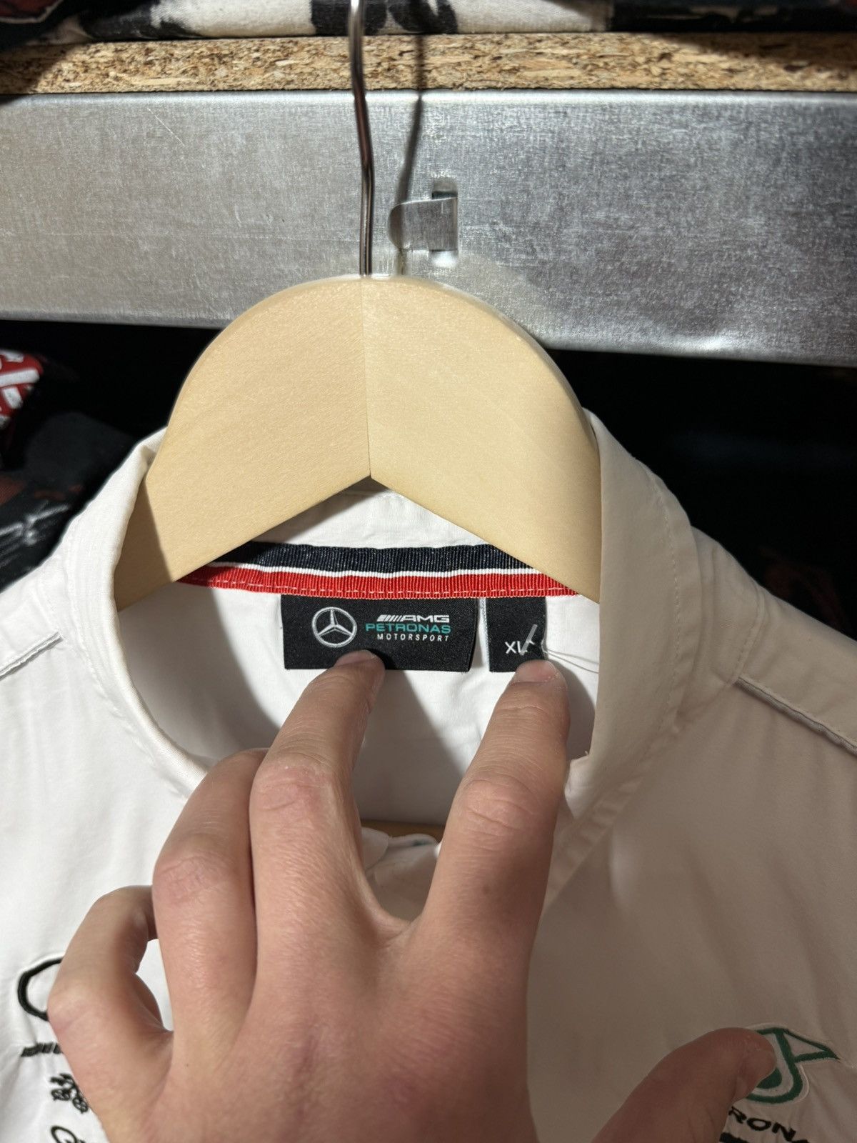 Formula 1 Tommy Hilfiger Mercedes AMG Petronas F1 Button Shirt Y2K Size US XL / EU 56 / 4 - 13 Thumbnail