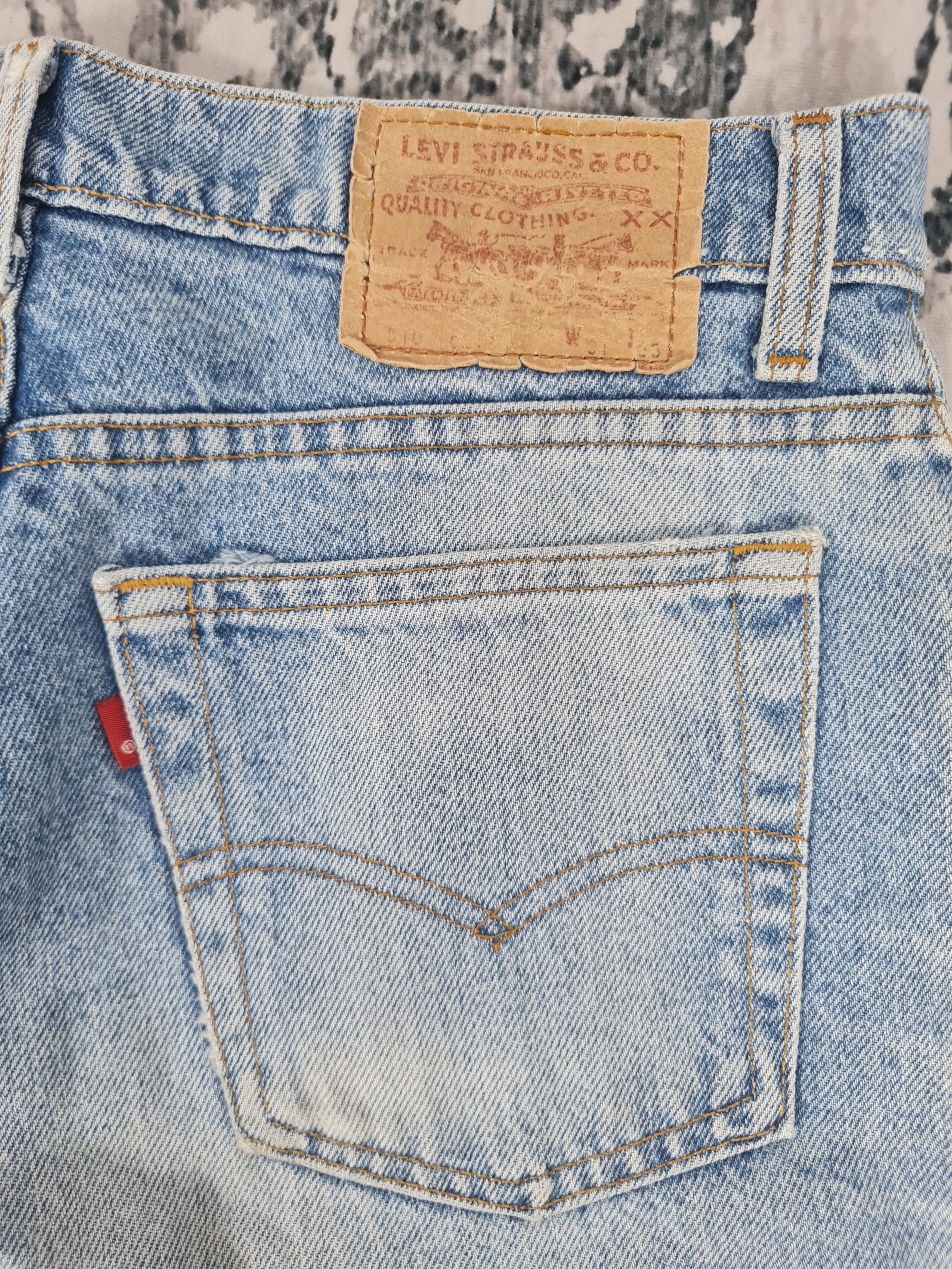 Levi's Vintage Clothing Vtg 90's LEVIS 510 Faded Light Wash Jeans L0399 Size 30X30 Size US 30 / EU 46 - 11 Thumbnail
