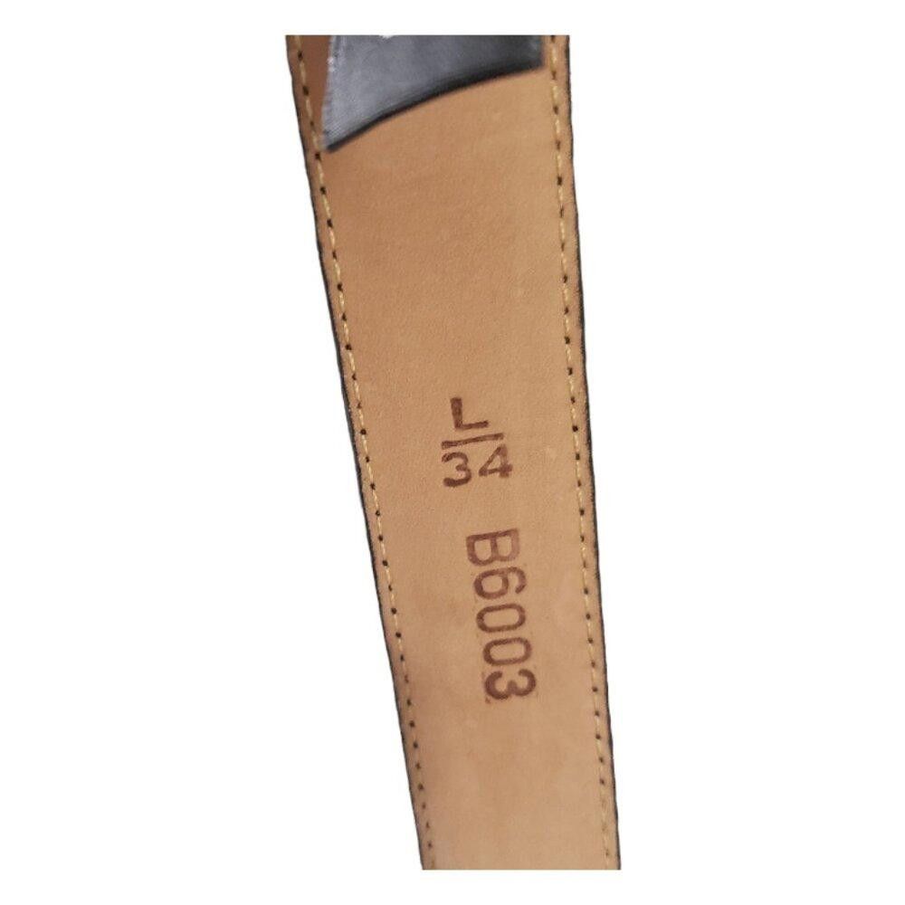 Brighton Brighton Vintage Black & Silver Tone Ladies Leather Belt L Size ONE SIZE - 7 Thumbnail