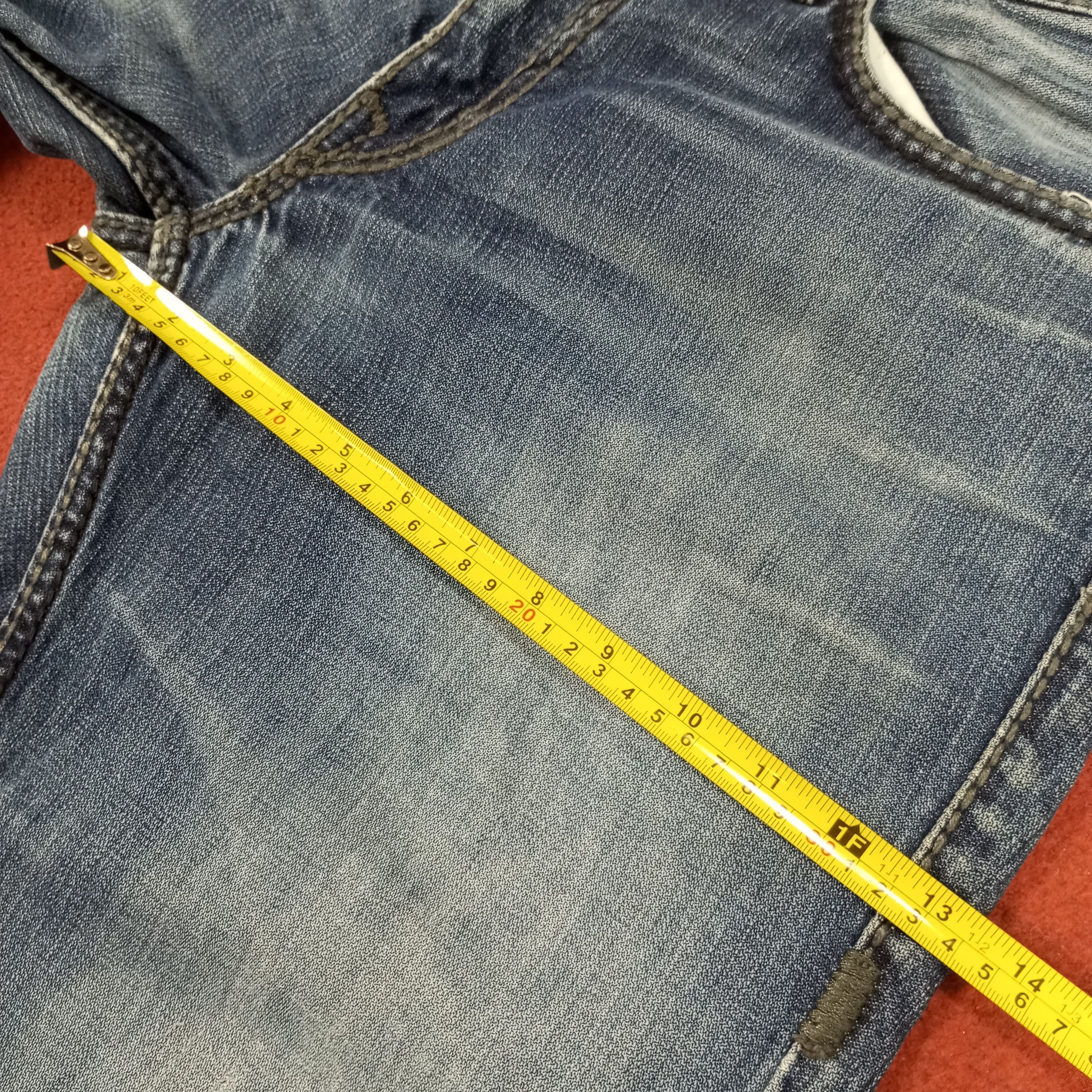 True Religion × Vintage True Religion Ricky Giant Big T Streetwear Style Jeans Size US 34 / EU 50 - 9 Thumbnail