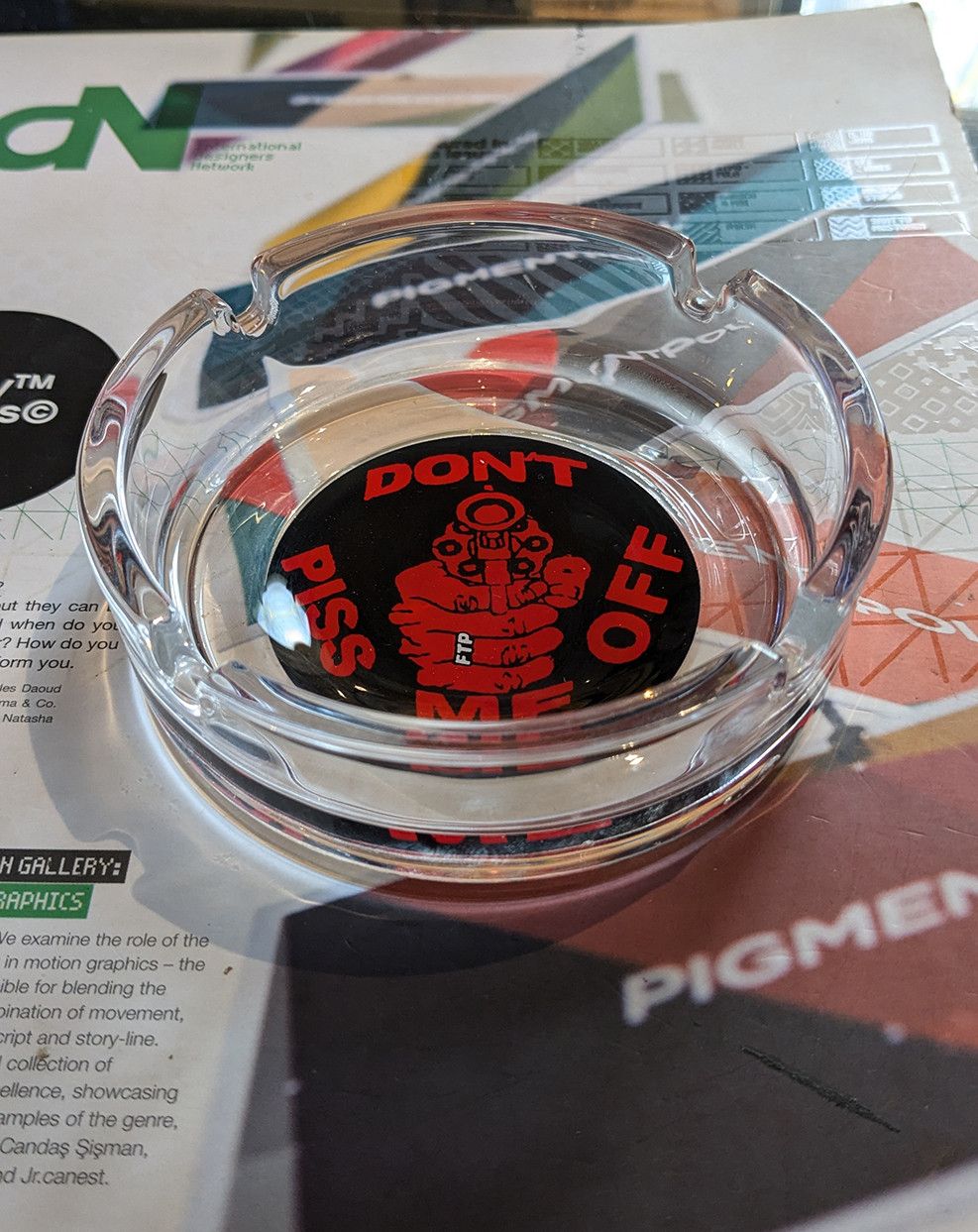 Fuck The Population FTP - DONT PISS ME OFF ASHTRAY Size ONE SIZE - 3 Thumbnail