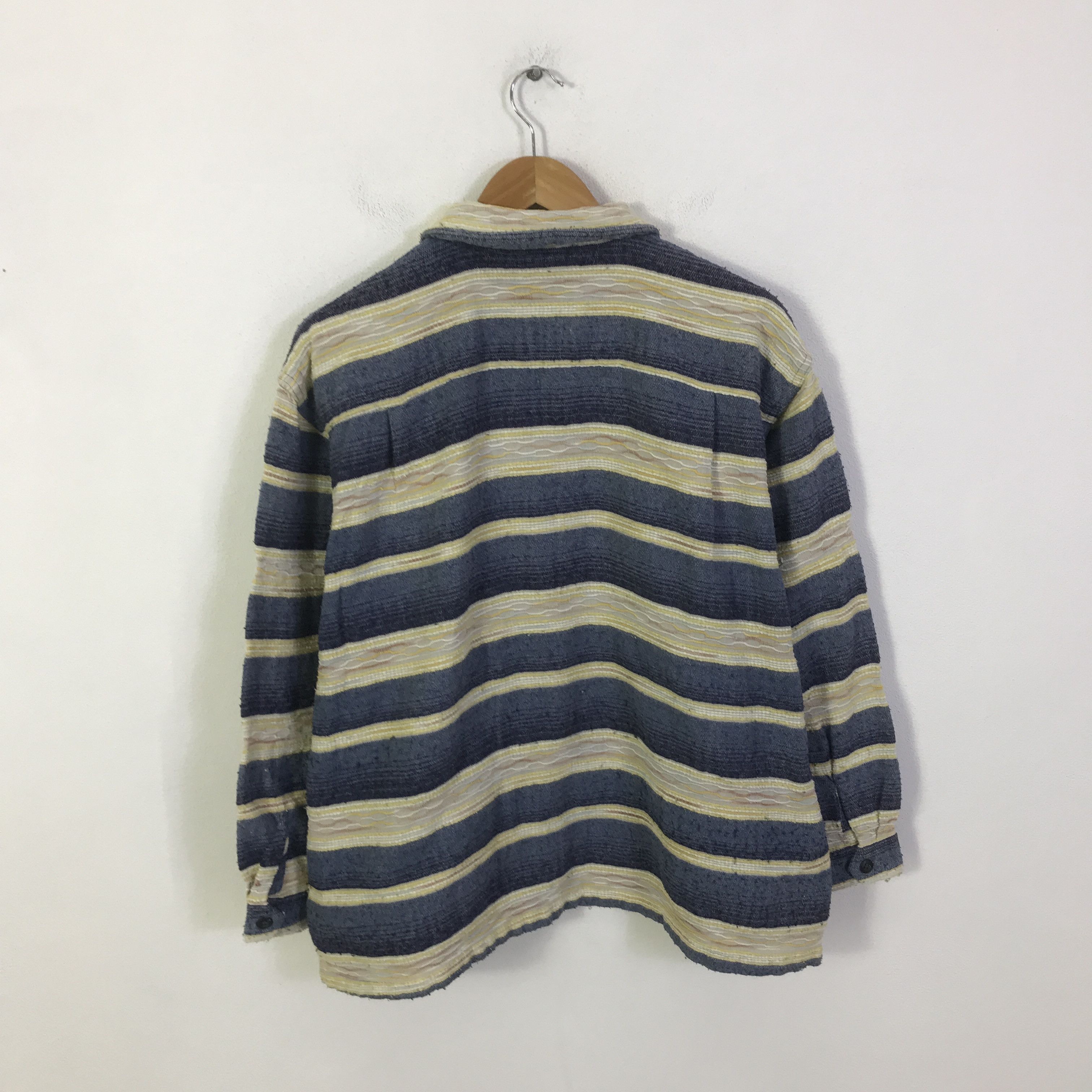 Sugar Cane sugar cane Button Striped jacket K100B14 Size US M / EU 48-50 / 2 - 3 Thumbnail