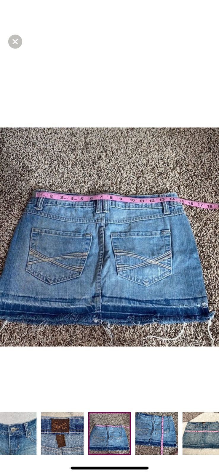 Aeropostale Aeropostale mini denim skirt size 1/2 Size 26" / US 2 / IT 38 - 7 Thumbnail