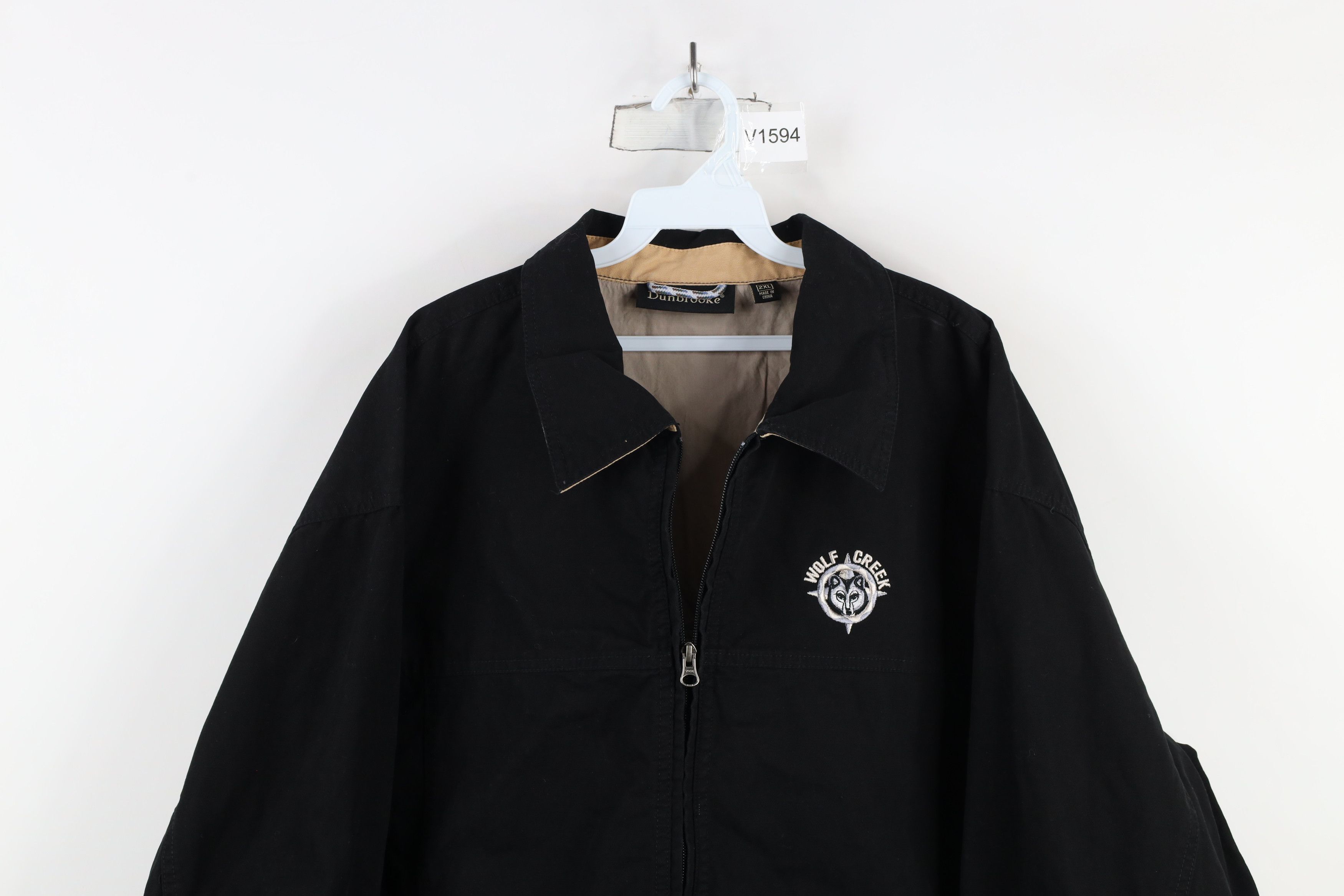 Vintage Vintage 90s Streetwear Wolf Creek Canvas Bomber Jacket Size US XXL / EU 58 / 5 - 2 Thumbnail