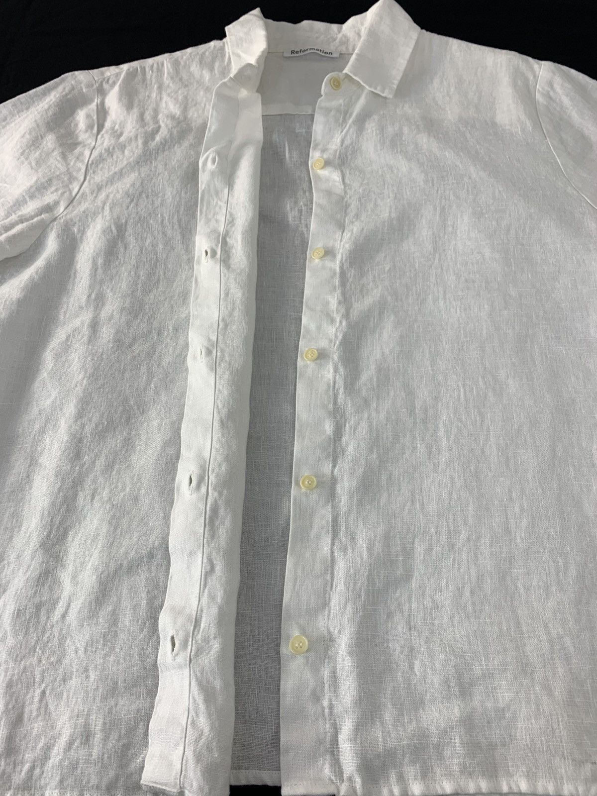 Japanese Brand Reformation Plain Minimalist White Button Up Shirt Size US XL / EU 56 / 4 - 5 Thumbnail