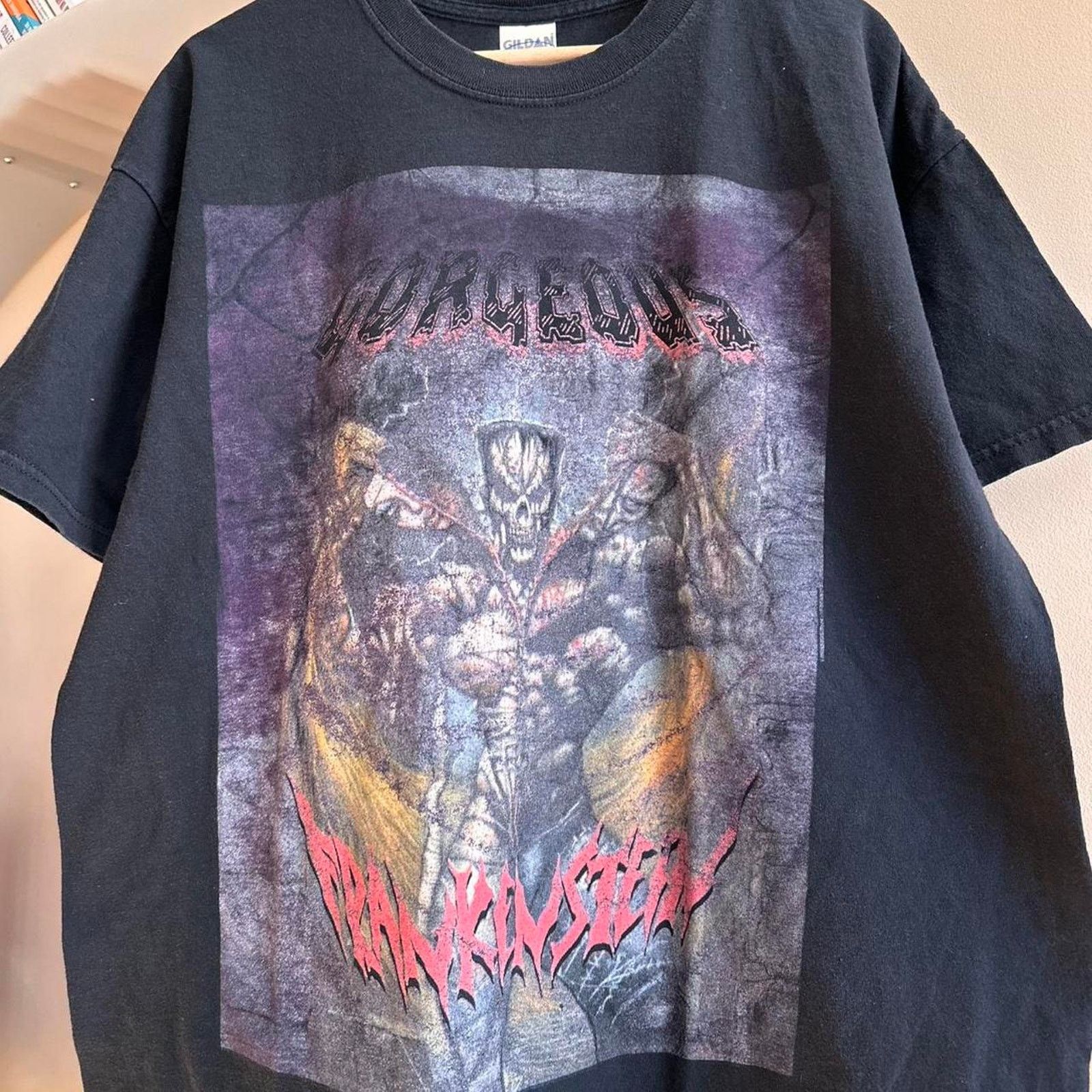 Band Tees × Vintage Vintage Gorgeous Frankenstein Band Shirt Size US XL / EU 56 / 4 - 2 Thumbnail
