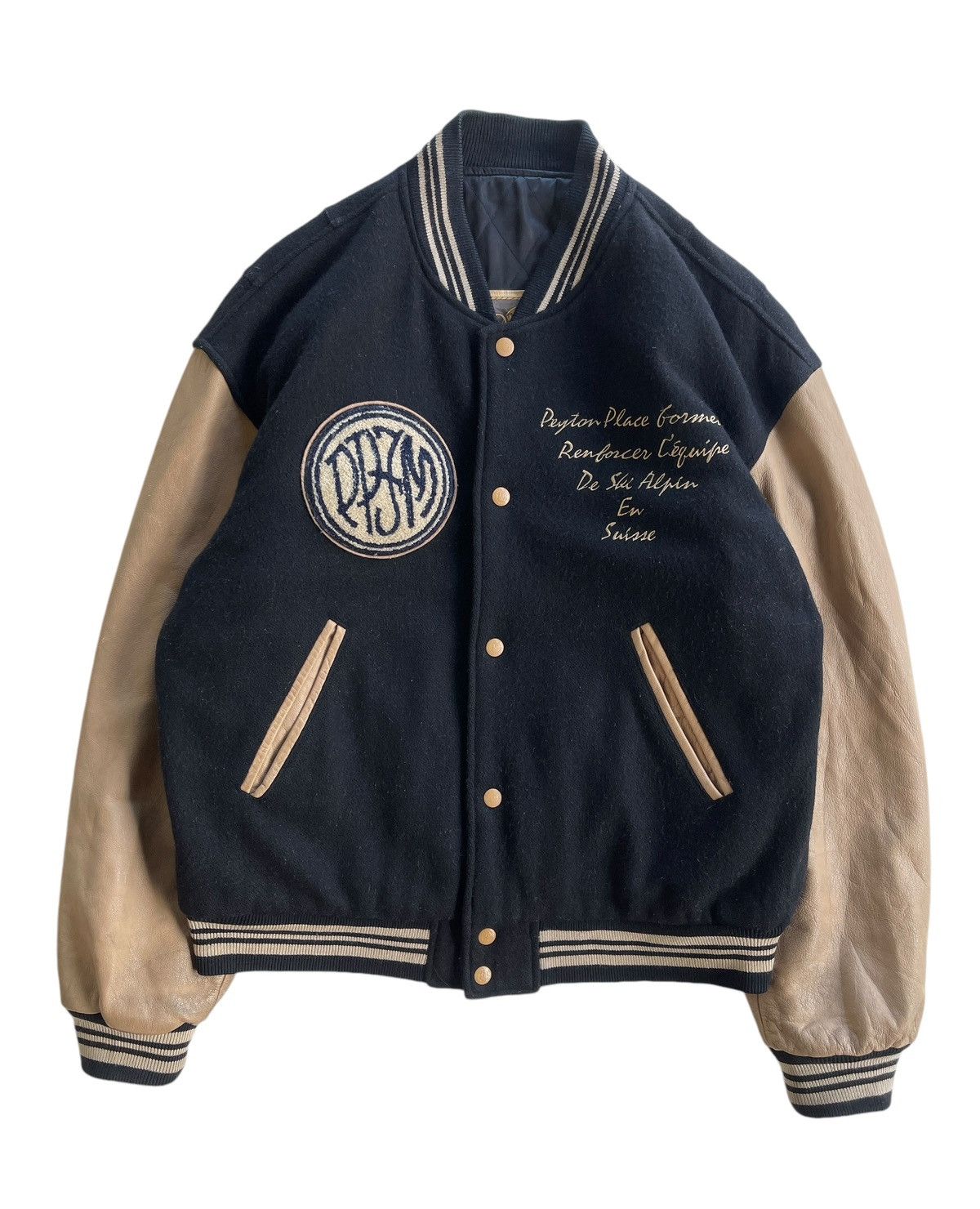 ジャケット・アウター 00s Archive PPFM wool varsity jacket PPFM PPFM Wool Leather Varsity Jacket | Grailed