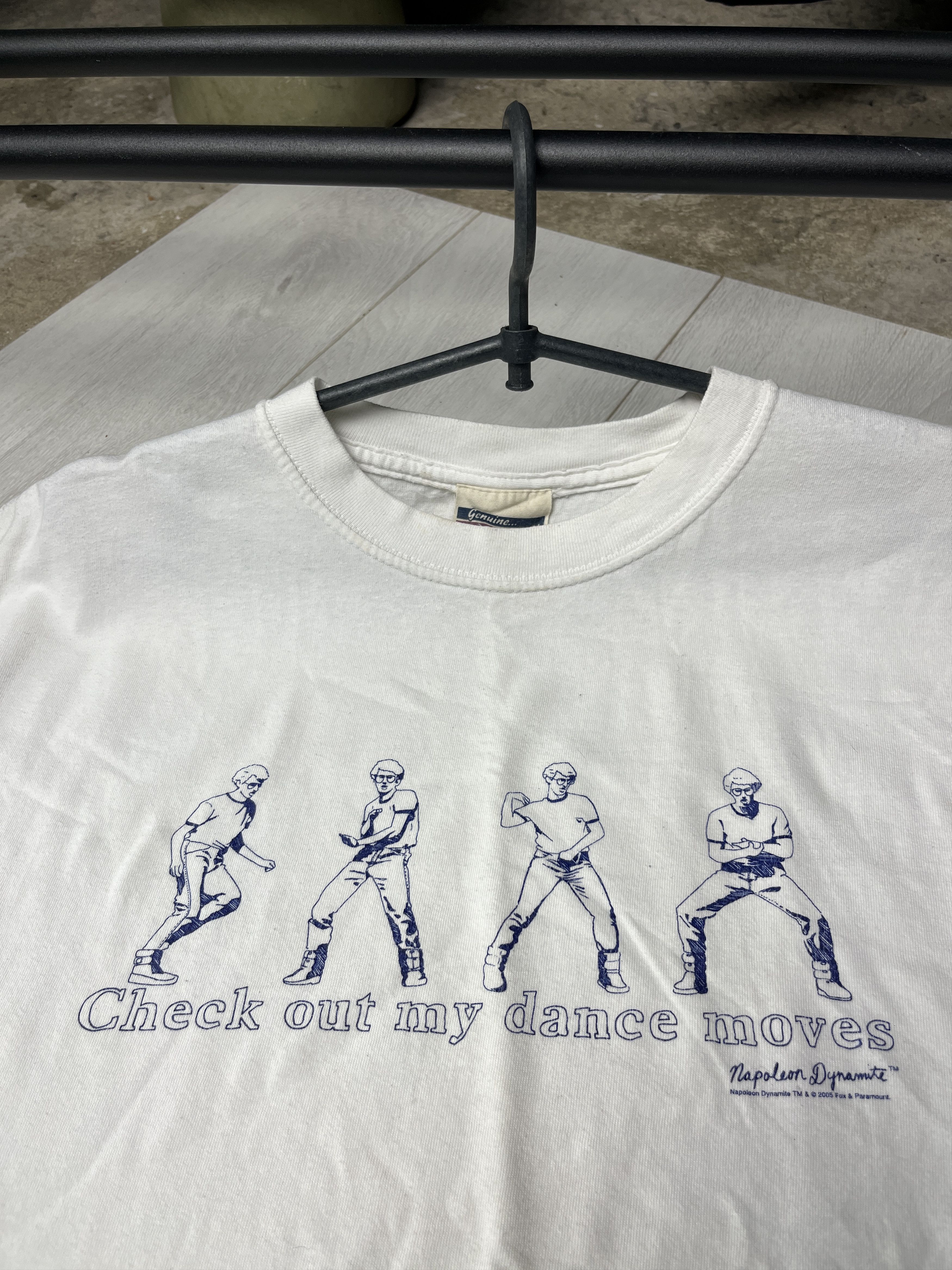 Vintage 2005 "CHECK OUT MY DANCE MOVES" TEE - № 912 Size US L / EU 52-54 / 3 - 3 Thumbnail