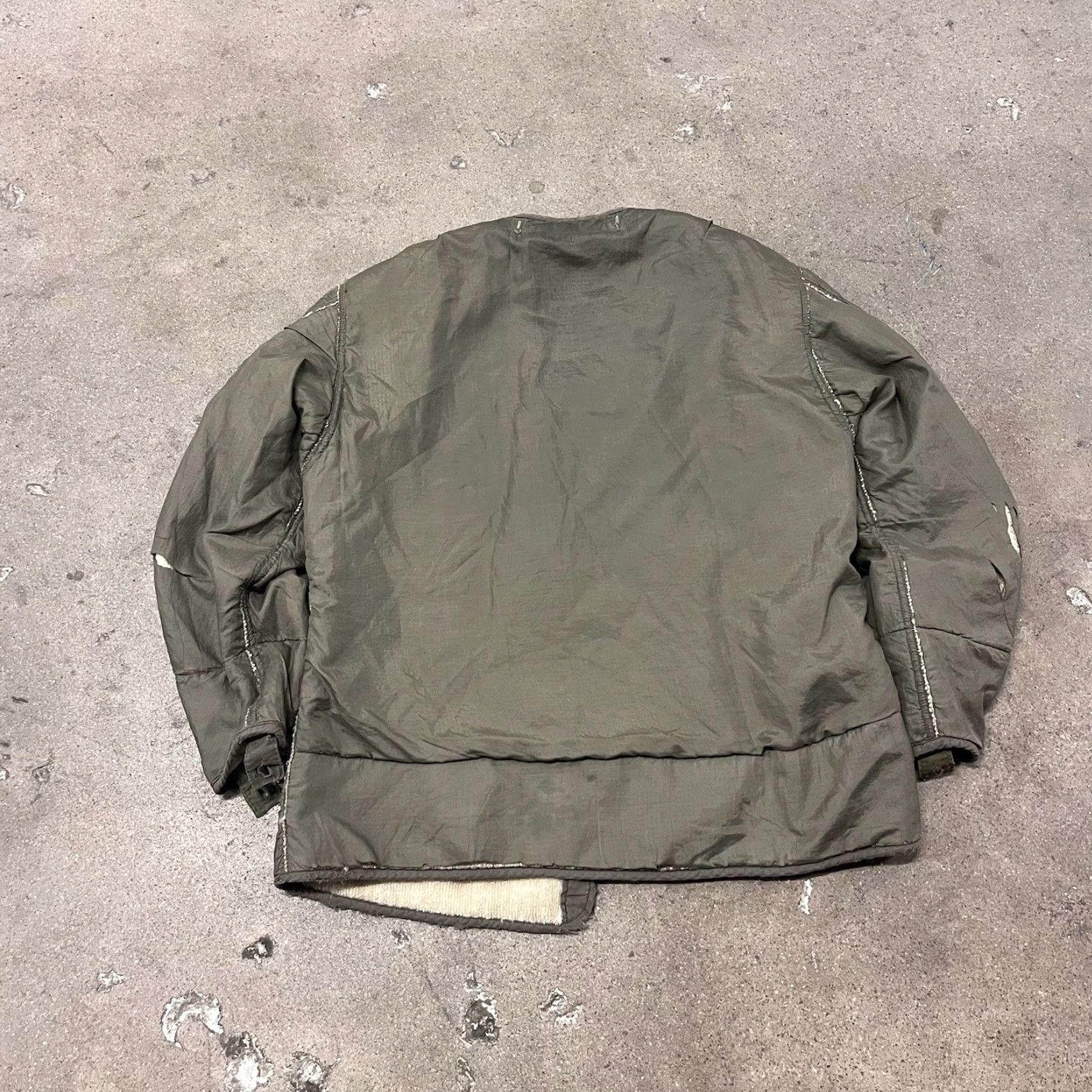 VINTAGE DT&TSC USAF Air Force Wool Jacket Liner Adult XL Green Military Bomber