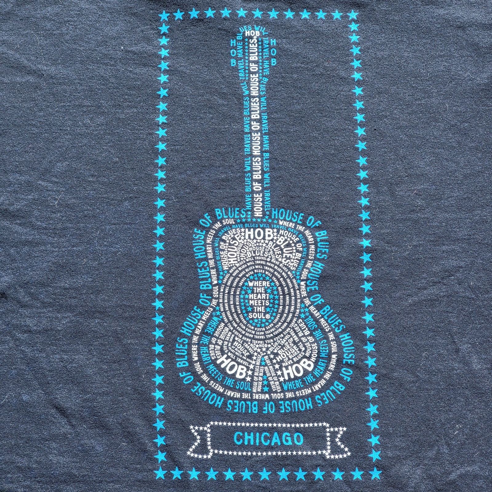 Other House of Blues Short Sleeve Unisex Tee "Chicago" -Size Large Size US L / EU 52-54 / 3 - 2 Thumbnail