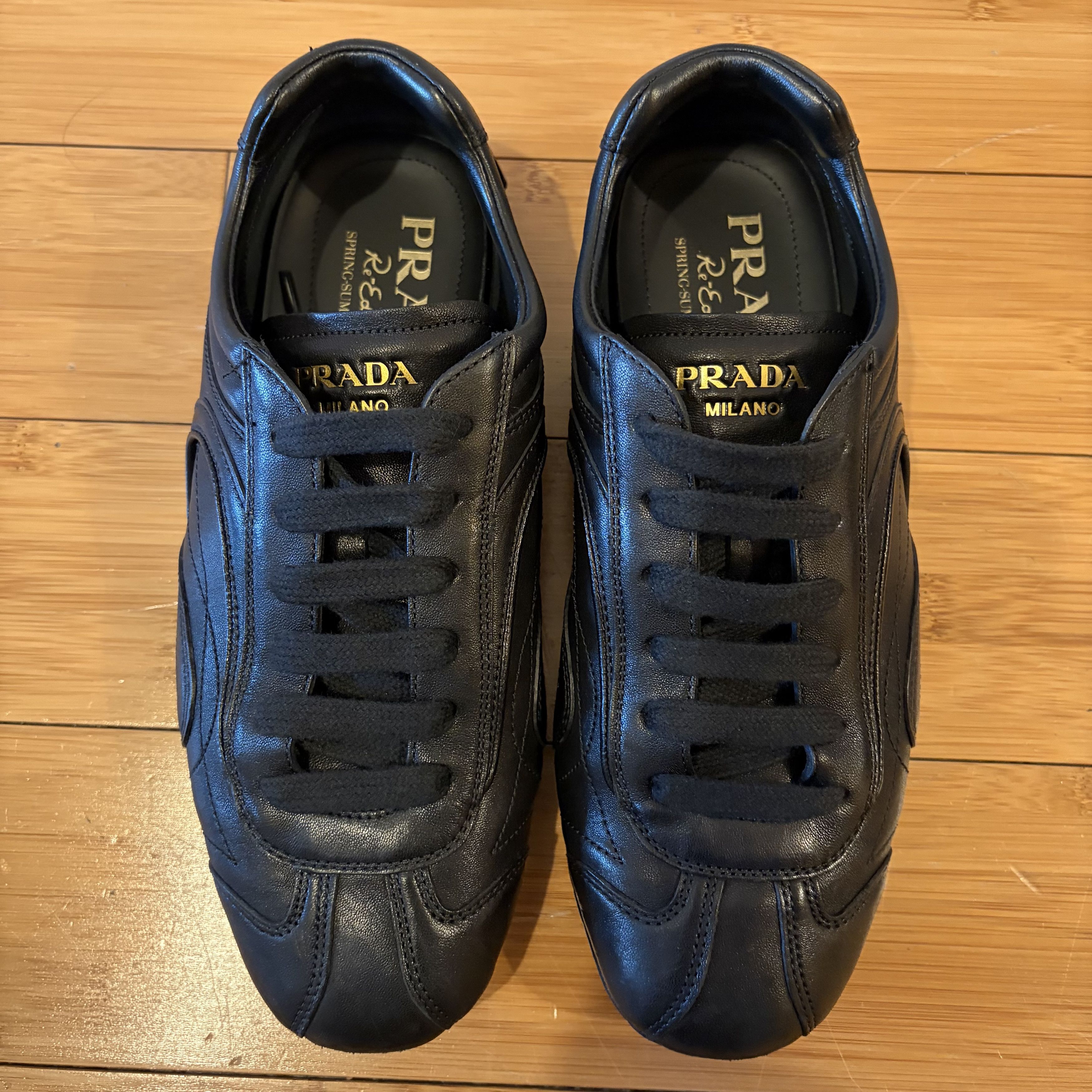 Prada Prada Montecarlo Re-Edition 2005 Nappa Leather Sneakers Size US 7.5 / EU 40-41 - 6 Thumbnail