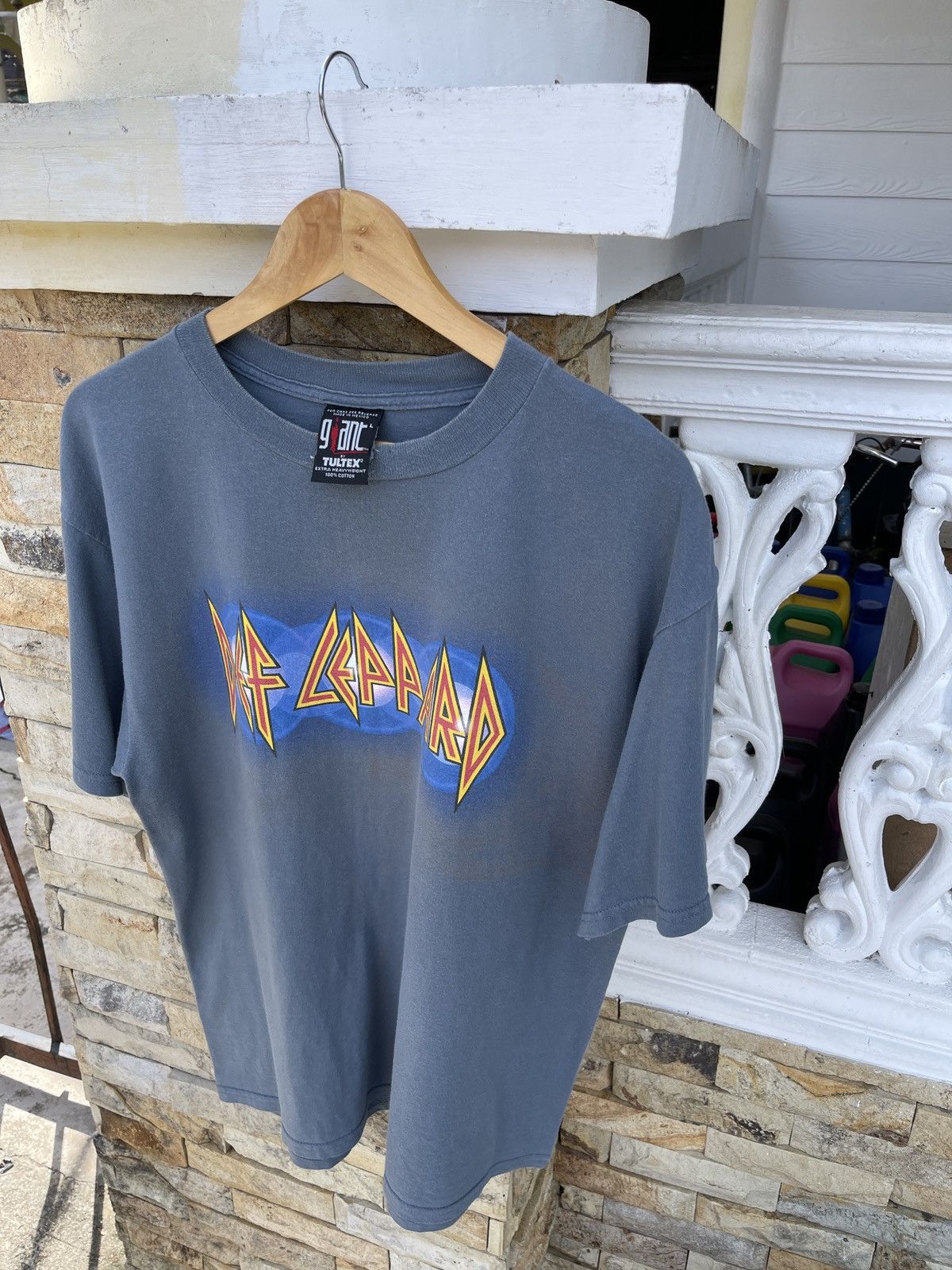 Band Tees Last Drop🔥Rare🔥Vintage 90s DEF LEPPARD Euphoria Giant Tee Size US L / EU 52-54 / 3 - 4 Thumbnail