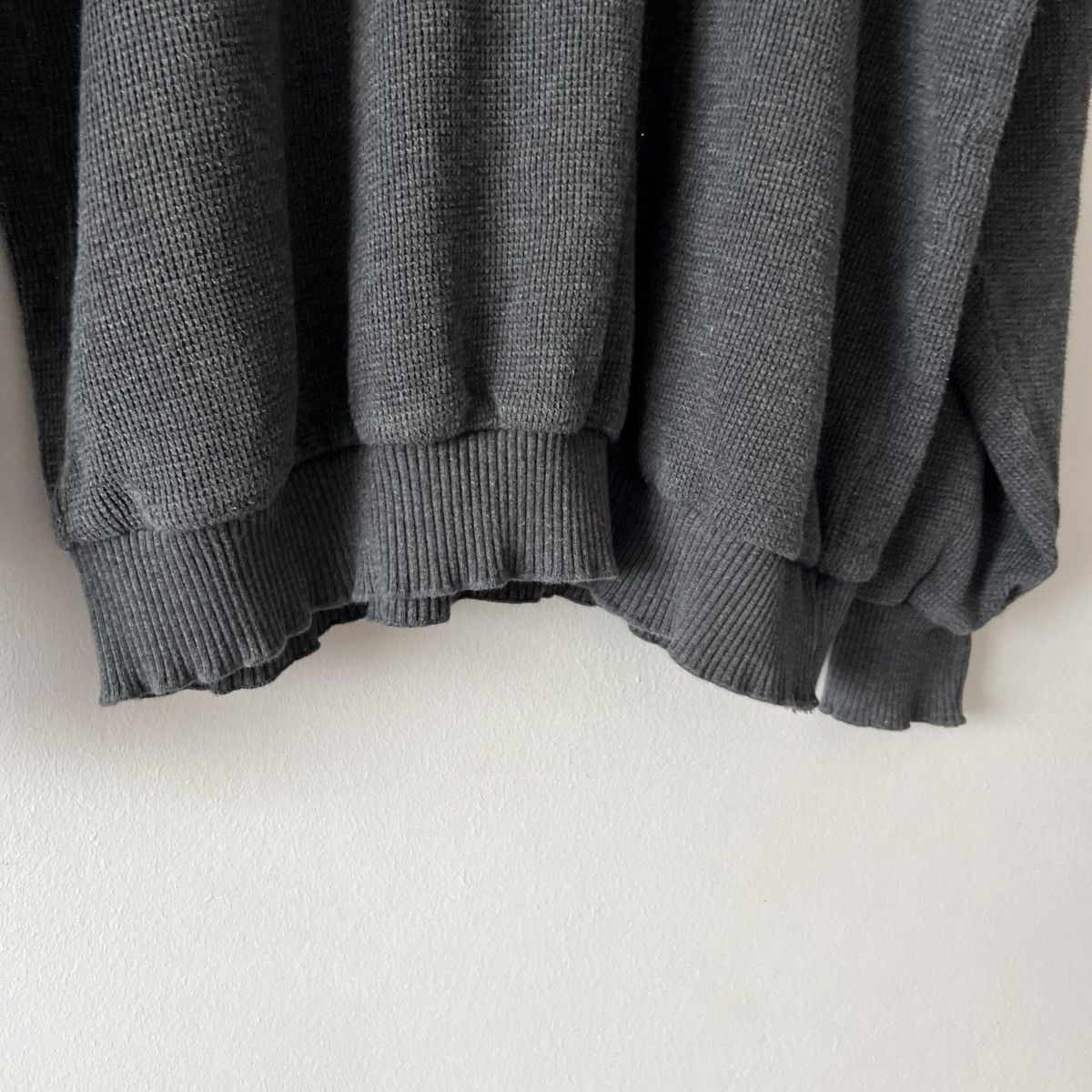 Yves Saint Laurent 🔥🔥 90s Vintage Yves Saint Laurent Dark Grey Cotton Sweater Size US XXL / EU 58 / 5 - 10 Thumbnail