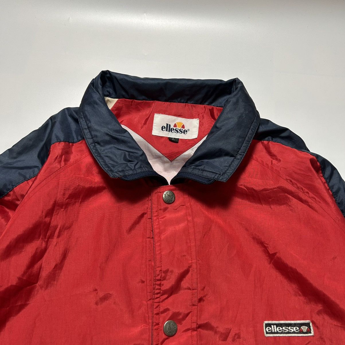 Ellesse Vintage Ellesse Windbreaker Jacket Size US L / EU 52-54 / 3 - 3 Thumbnail