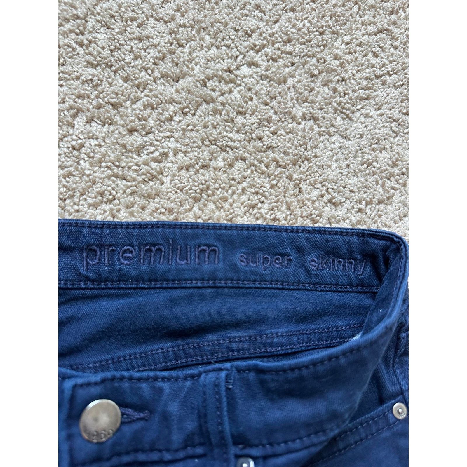 Gap Gap Premium High Rise Denim Super Skinny Jeans Blue Womens 8 Size 30" / US 8 / IT 44 - 6 Thumbnail