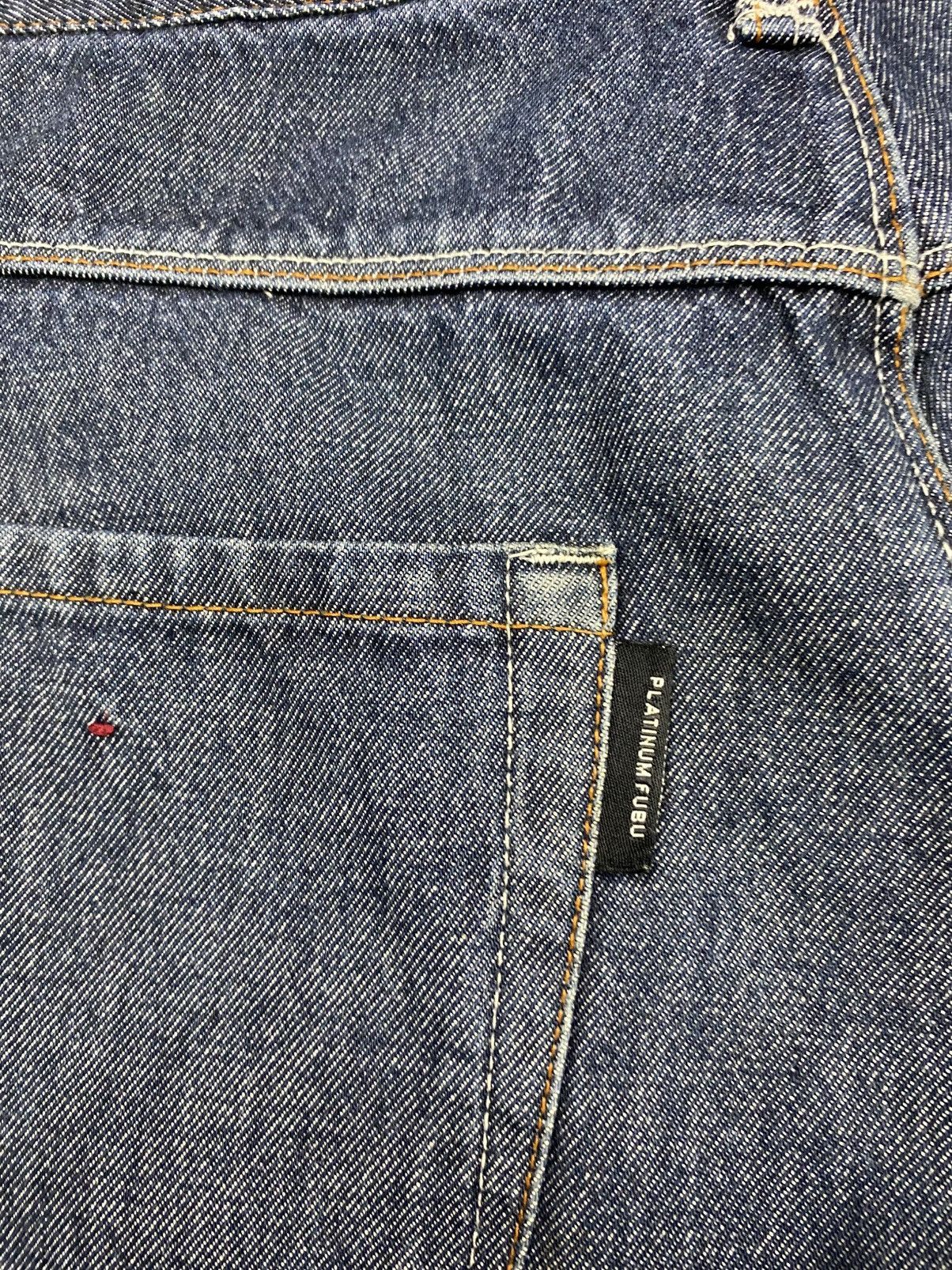 Fubu Fubu platinum raw denim jeans jnco southpole hip hop baggy Size US 34 / EU 50 - 5 Thumbnail