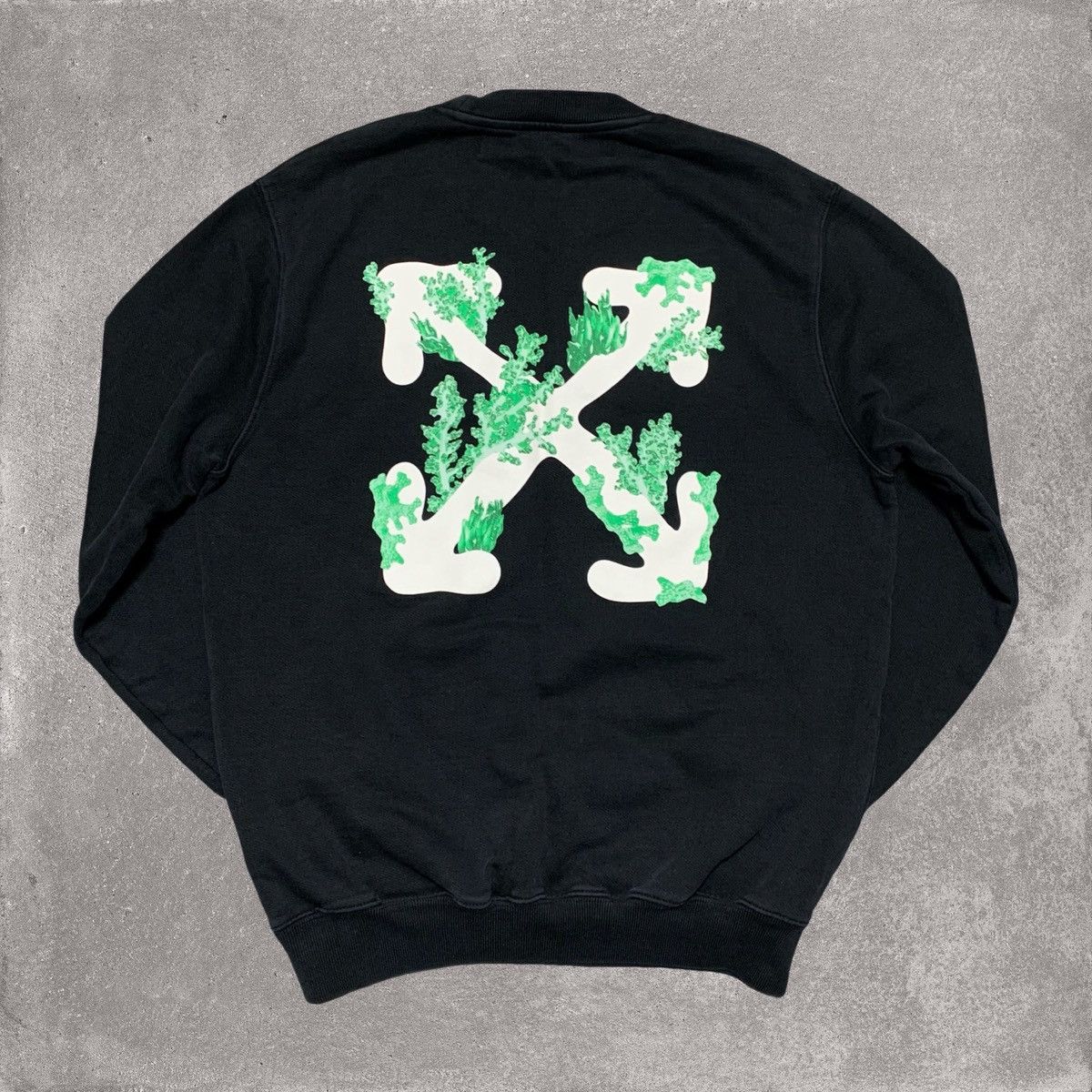 Off-White Off White Small Arrows Coral Black Sweatshirt Crewneck Size US S / EU 44-46 / 1 - 1 Thumbnail