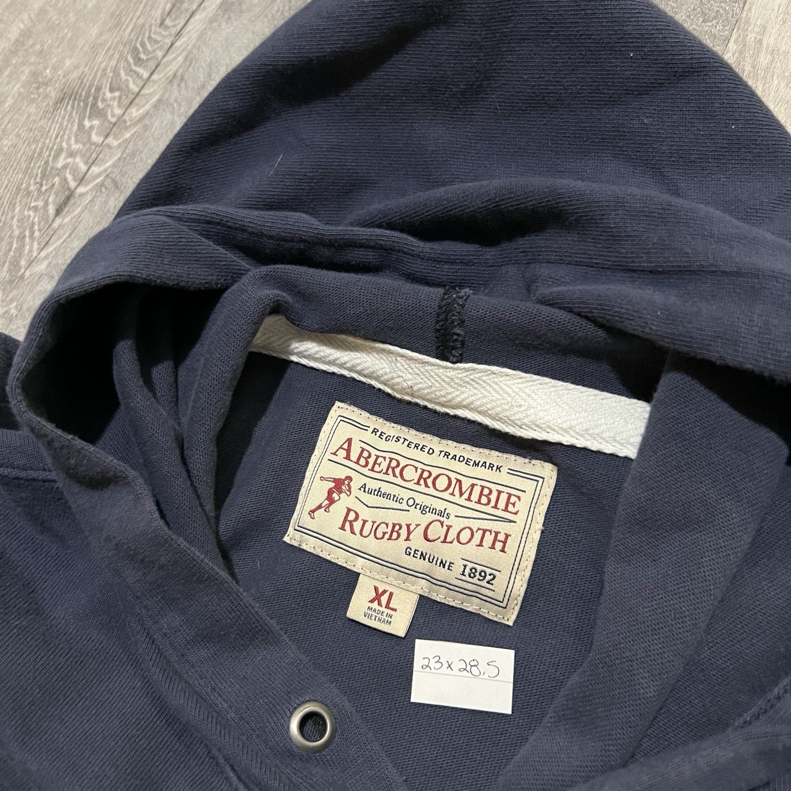 Abercrombie & Fitch Abercrombie & Fitch Rugby Cloth Sweatshirt Blue Green Hoodie Size US XL / EU 56 / 4 - 4 Thumbnail