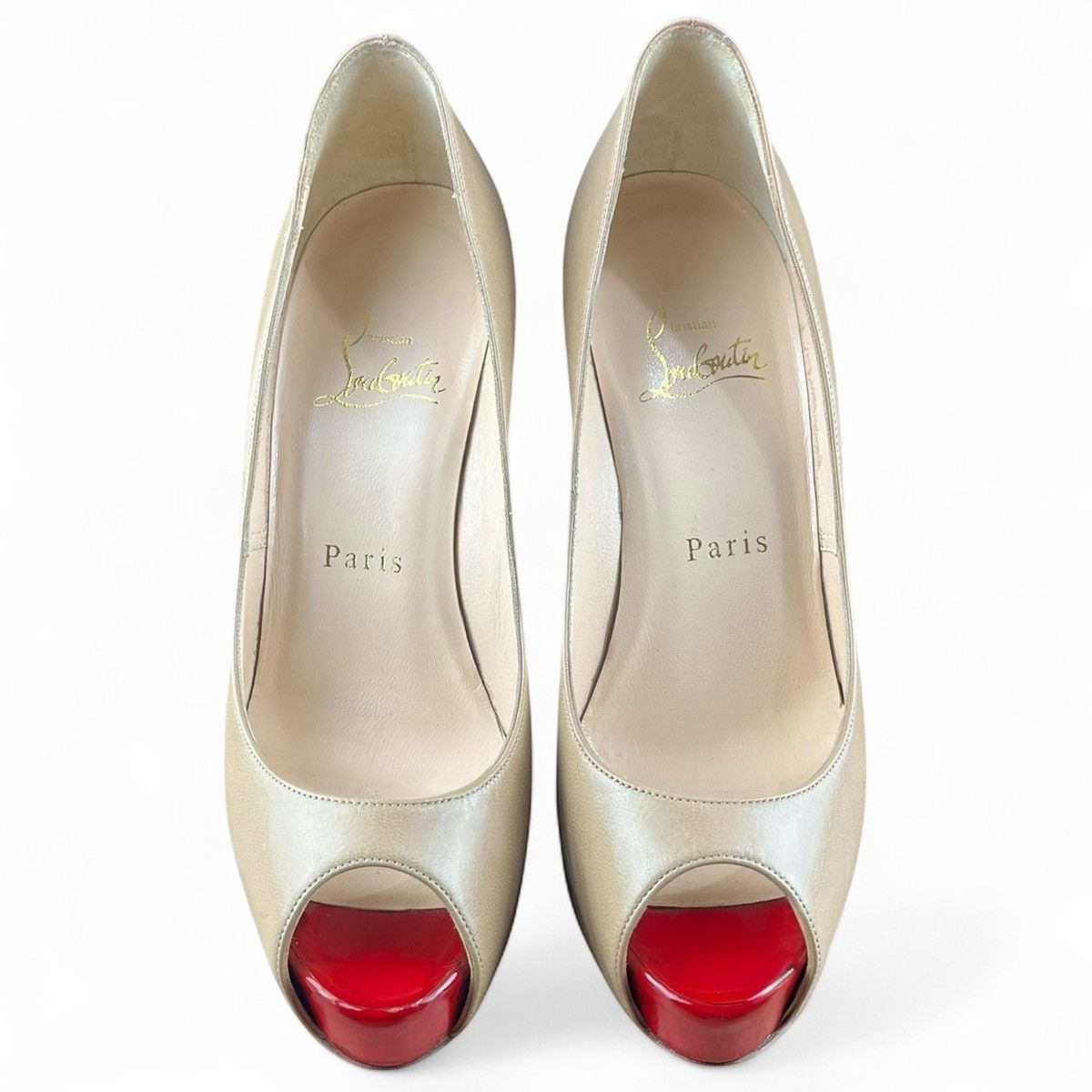 Christian Louboutin Christian Louboutin Patent Vendome 120 Peep Toe Pumps Size US 6.5 / IT 36.5 - 4 Thumbnail